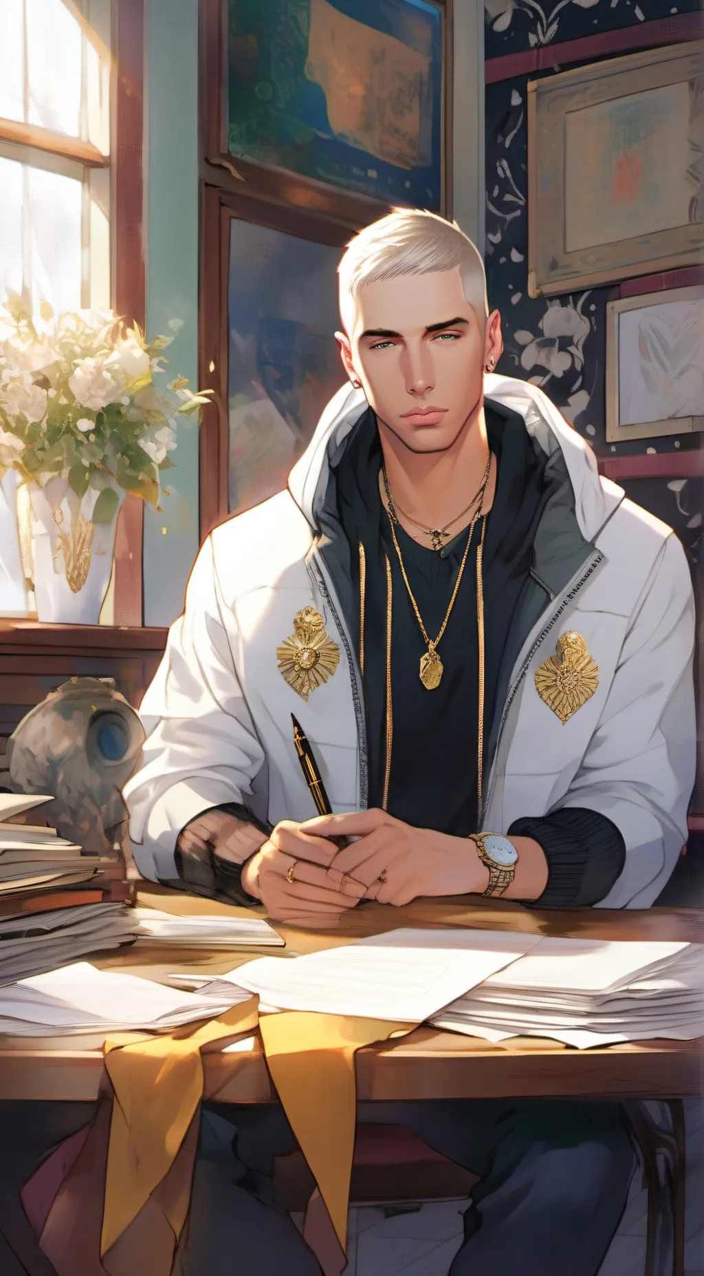 ai character: Eminem background