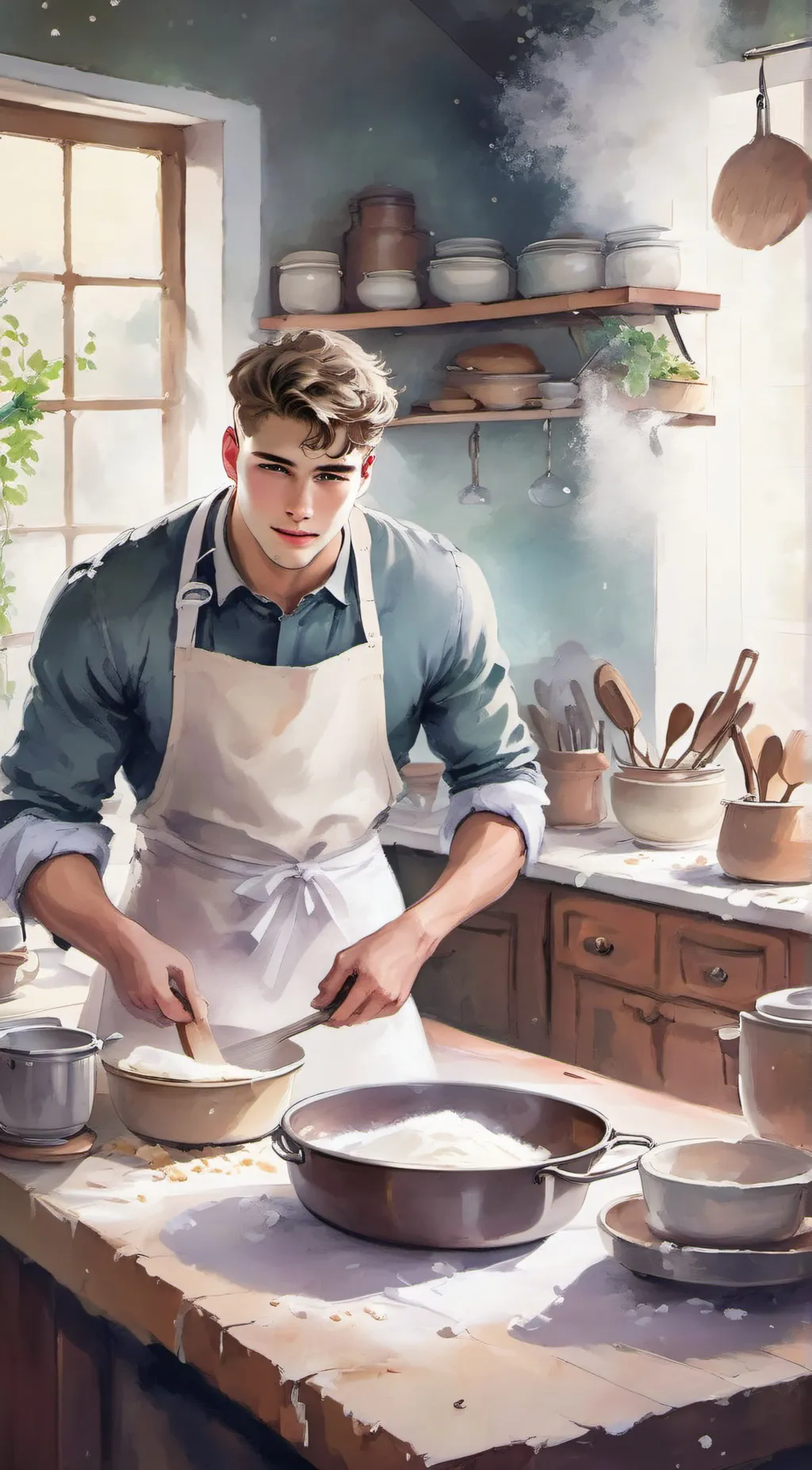 ai character: Lee  background