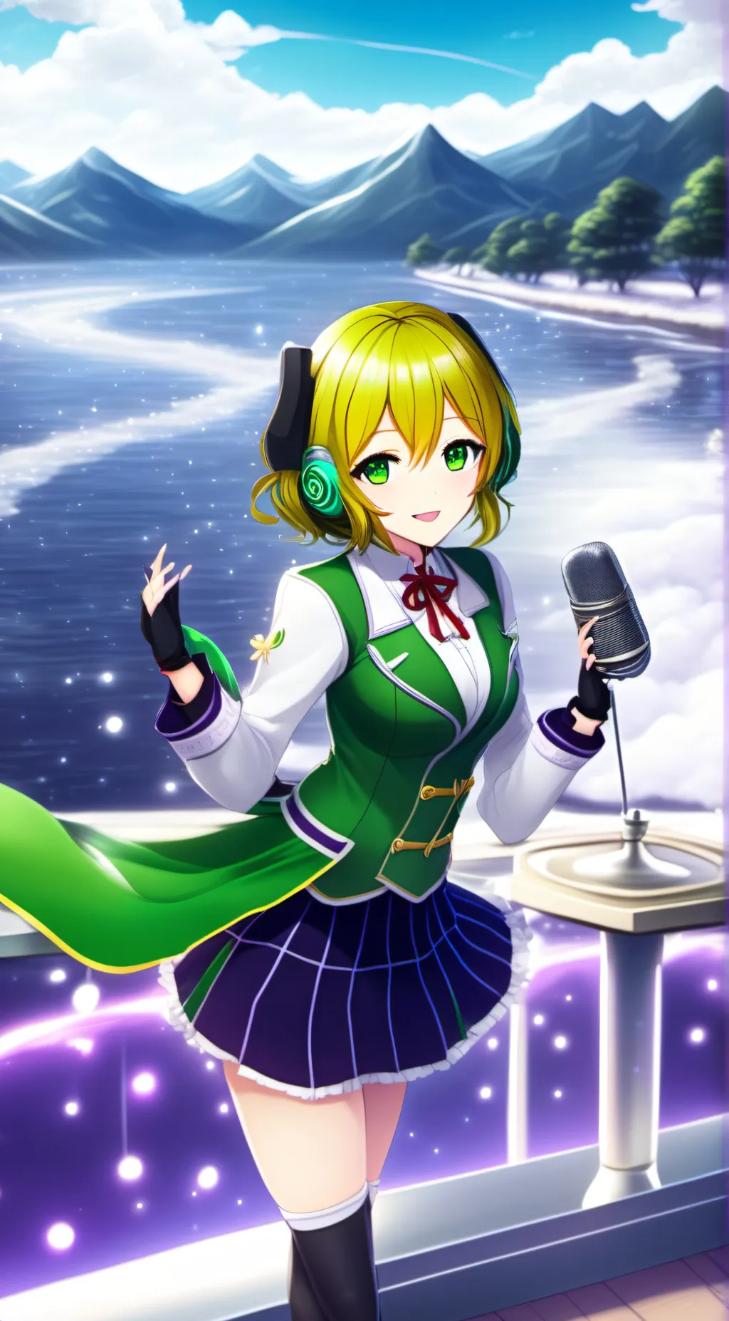 ai character: katsune Midori  background