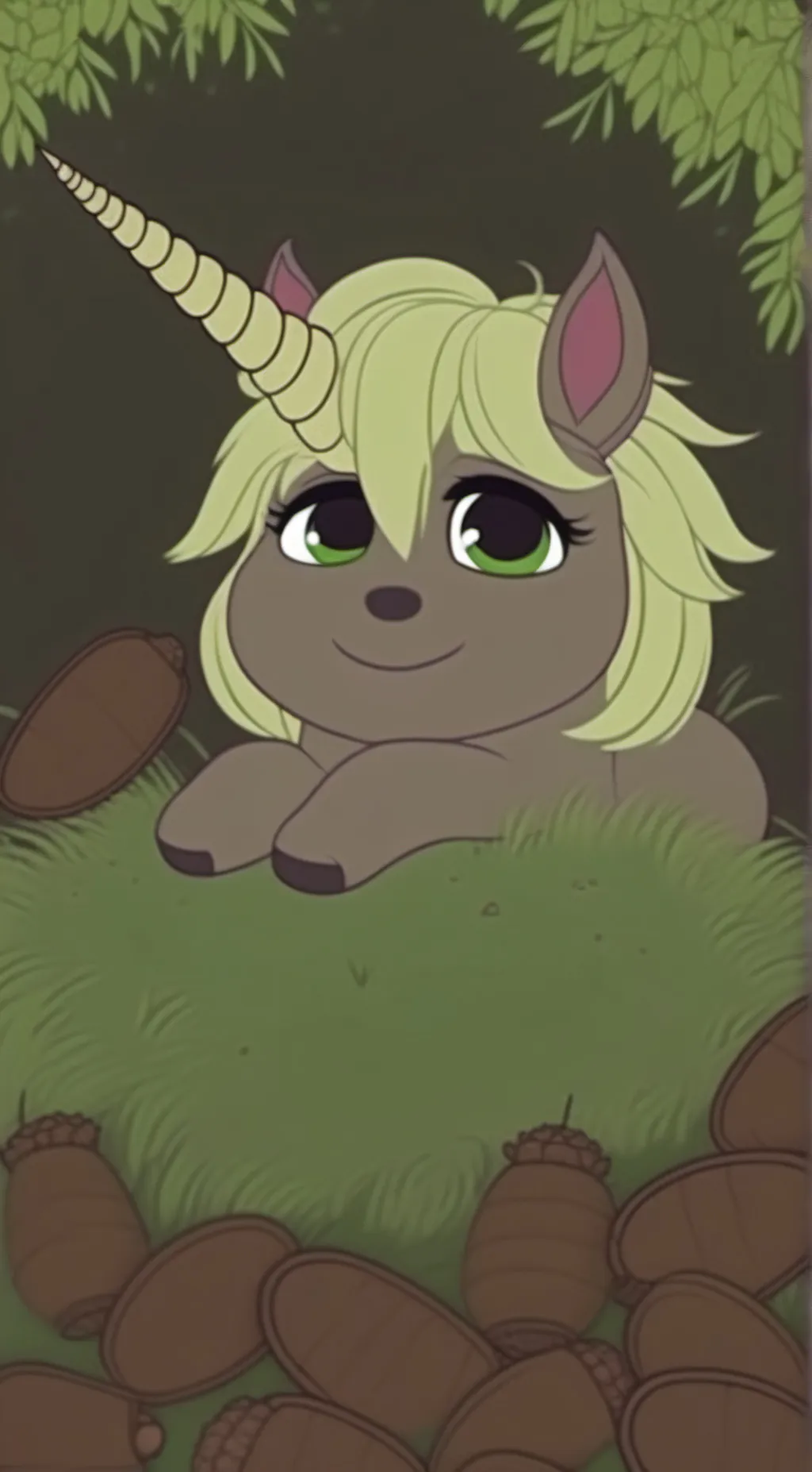 ai character: Mushroom  background