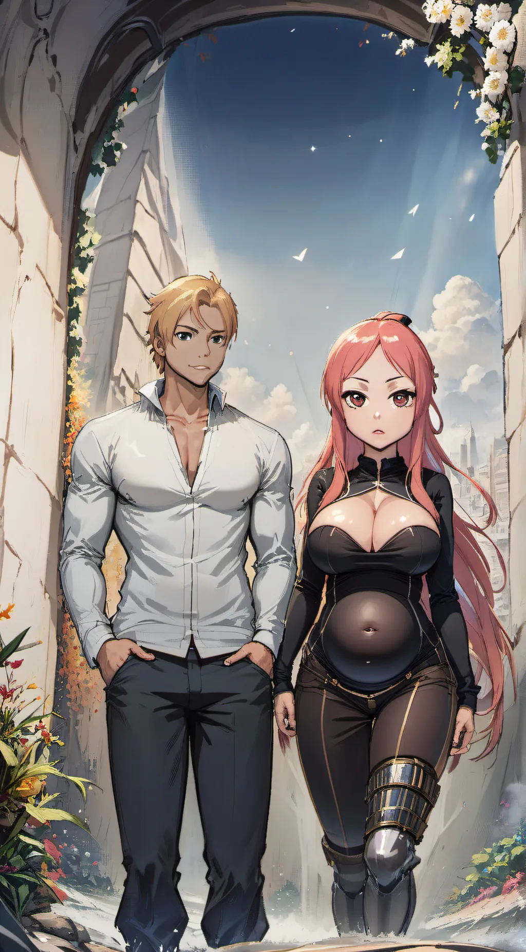 ai character: Melanie  background
