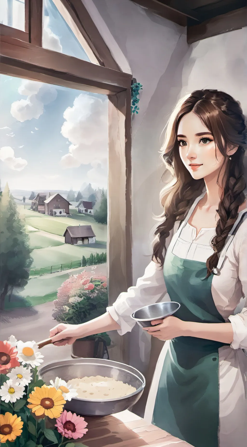 ai character: Victoria  background