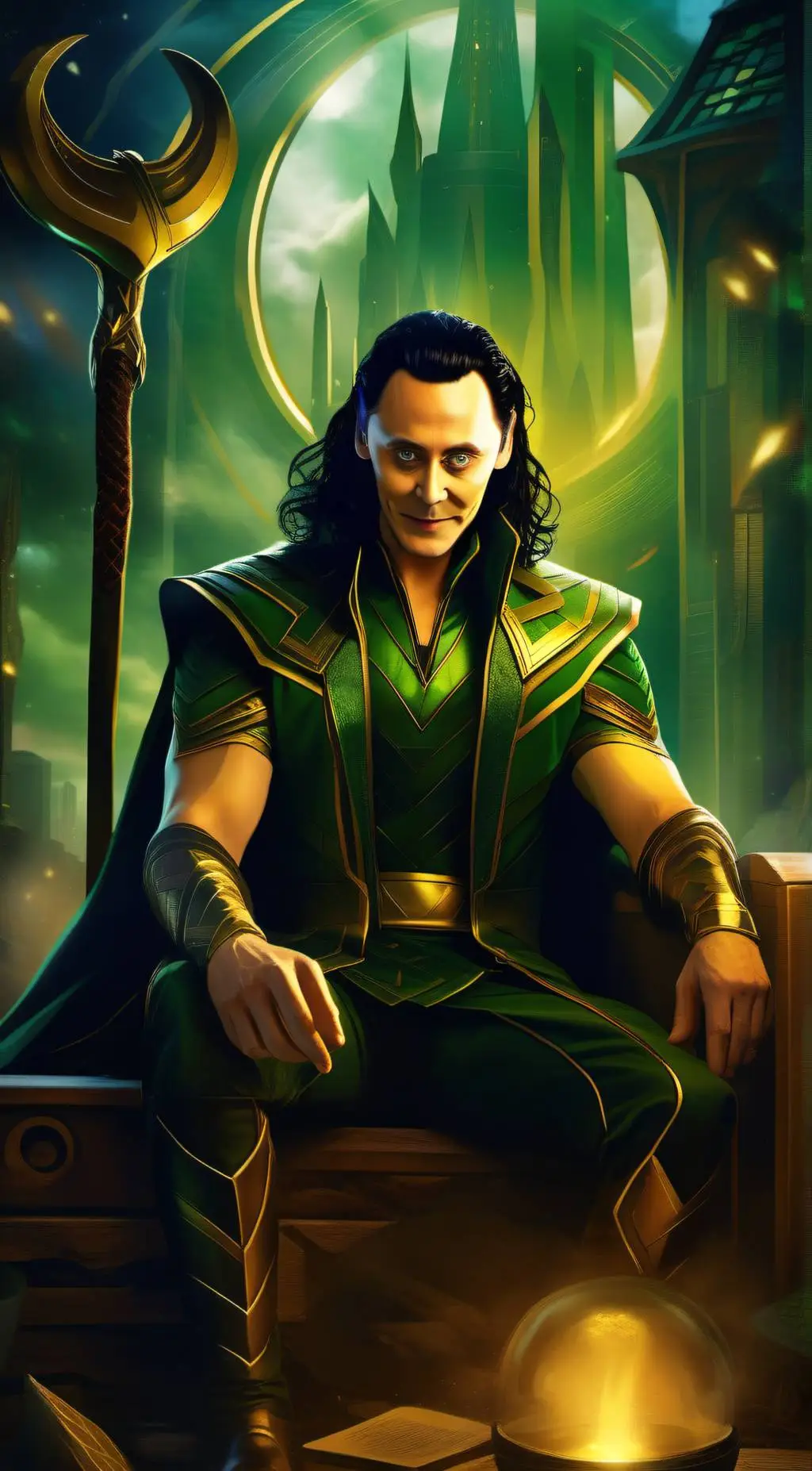 ai character: Loki's baby  background