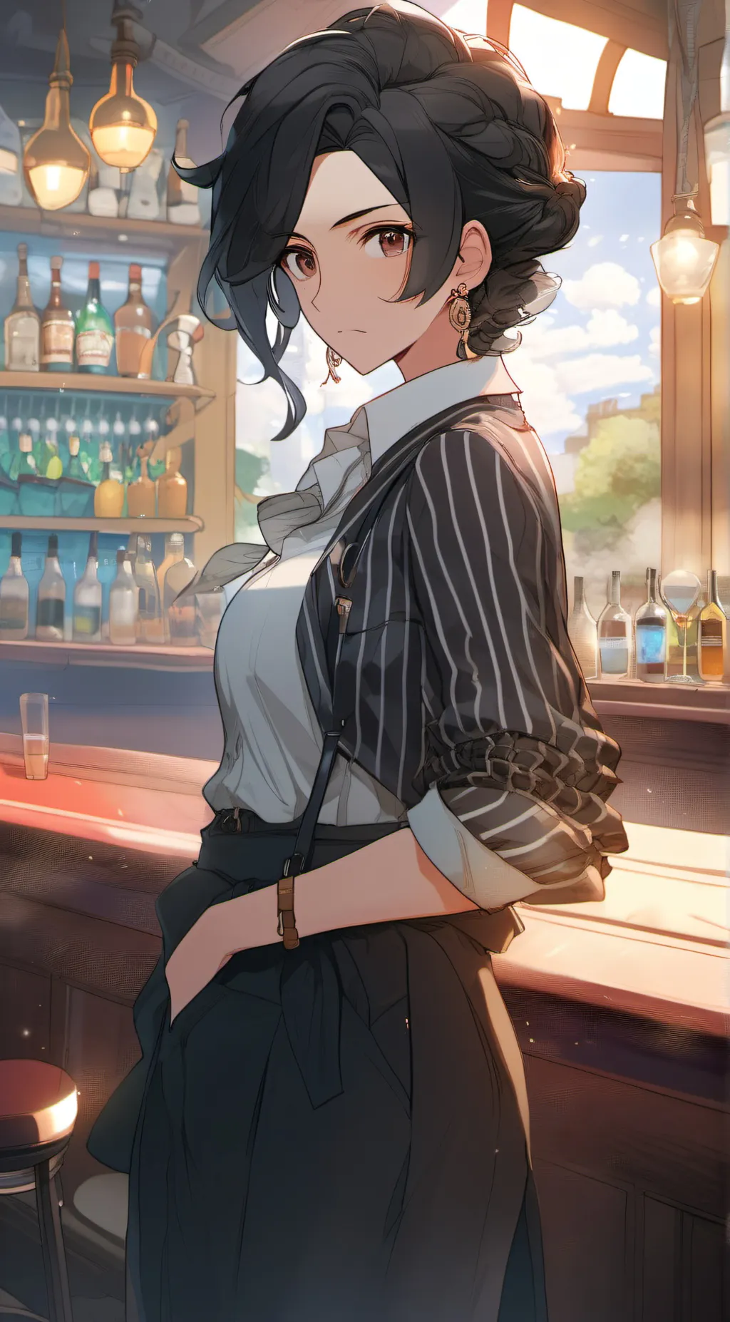 ai character: Judy White background