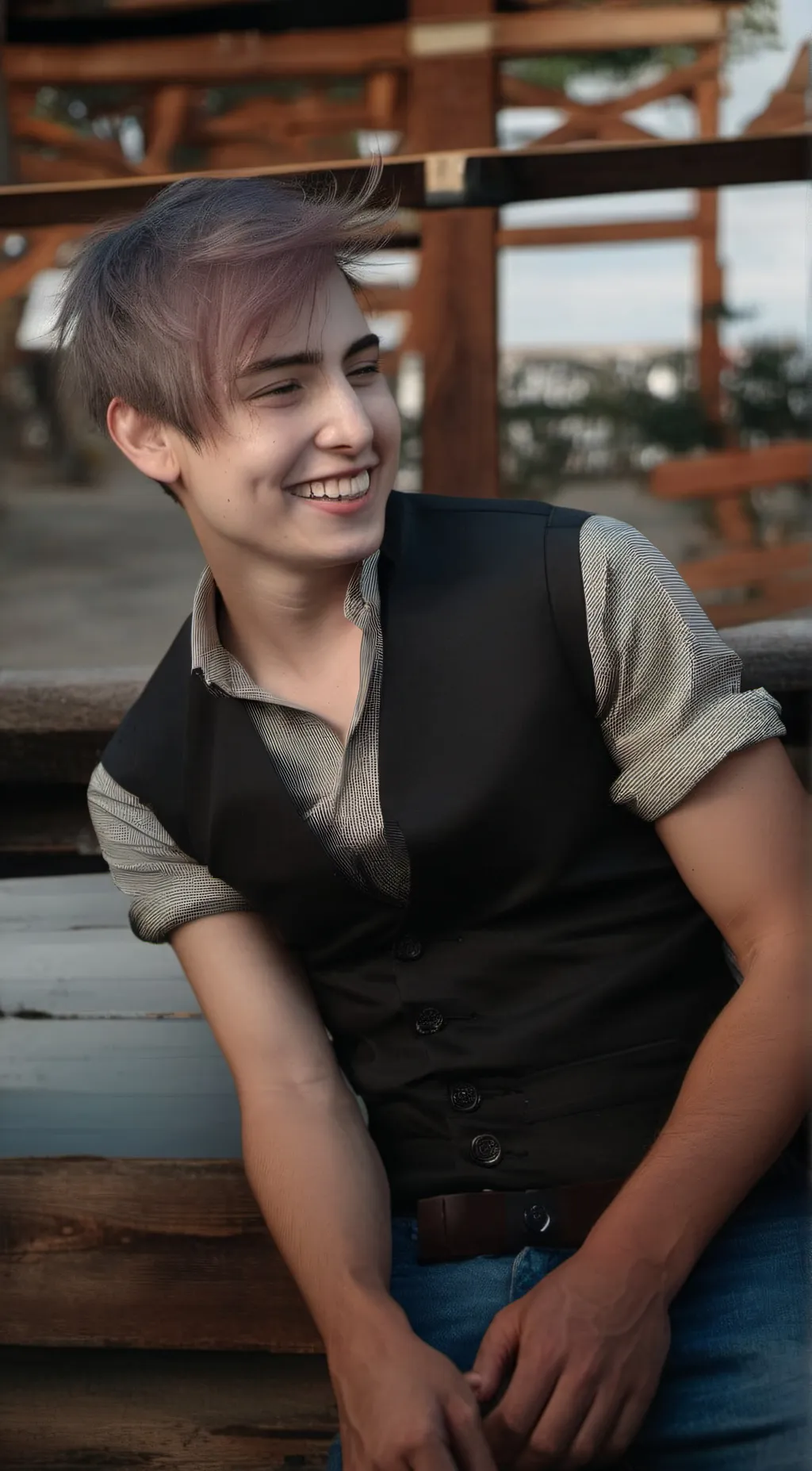 ai character: Colby Brock  background