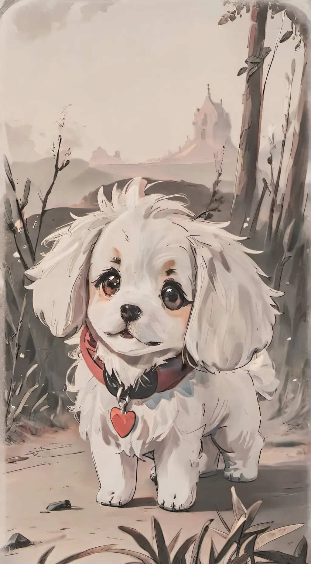 ai character: fluff background