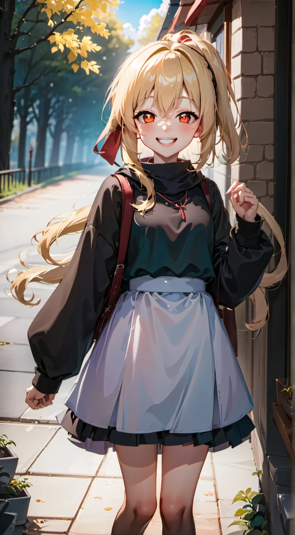ai character: Amber background