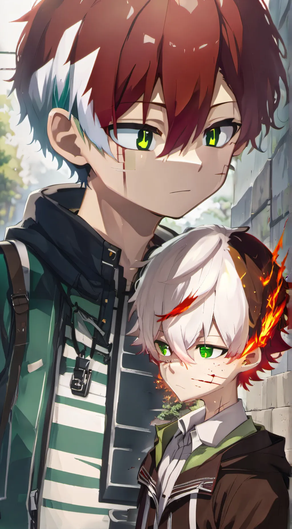 ai character: Shouto Todoroki background