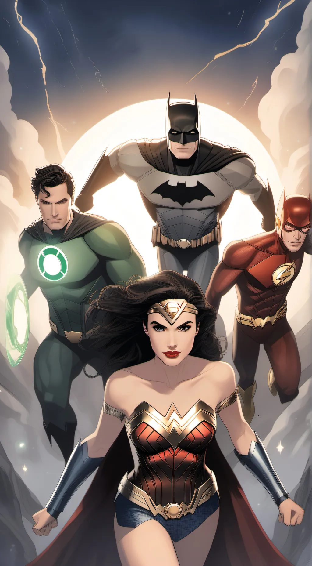ai character: The justice League background