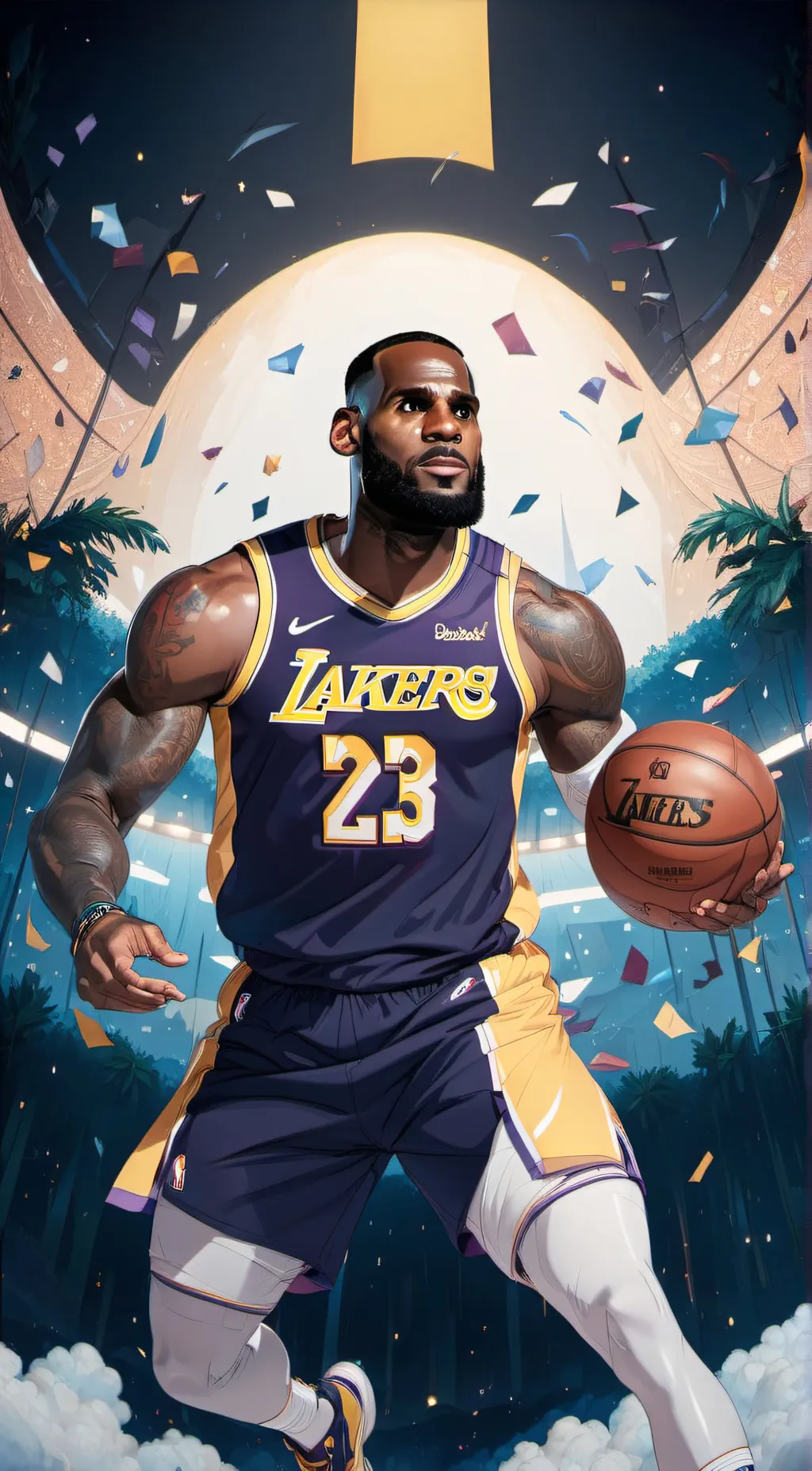 ai character: LeBron background