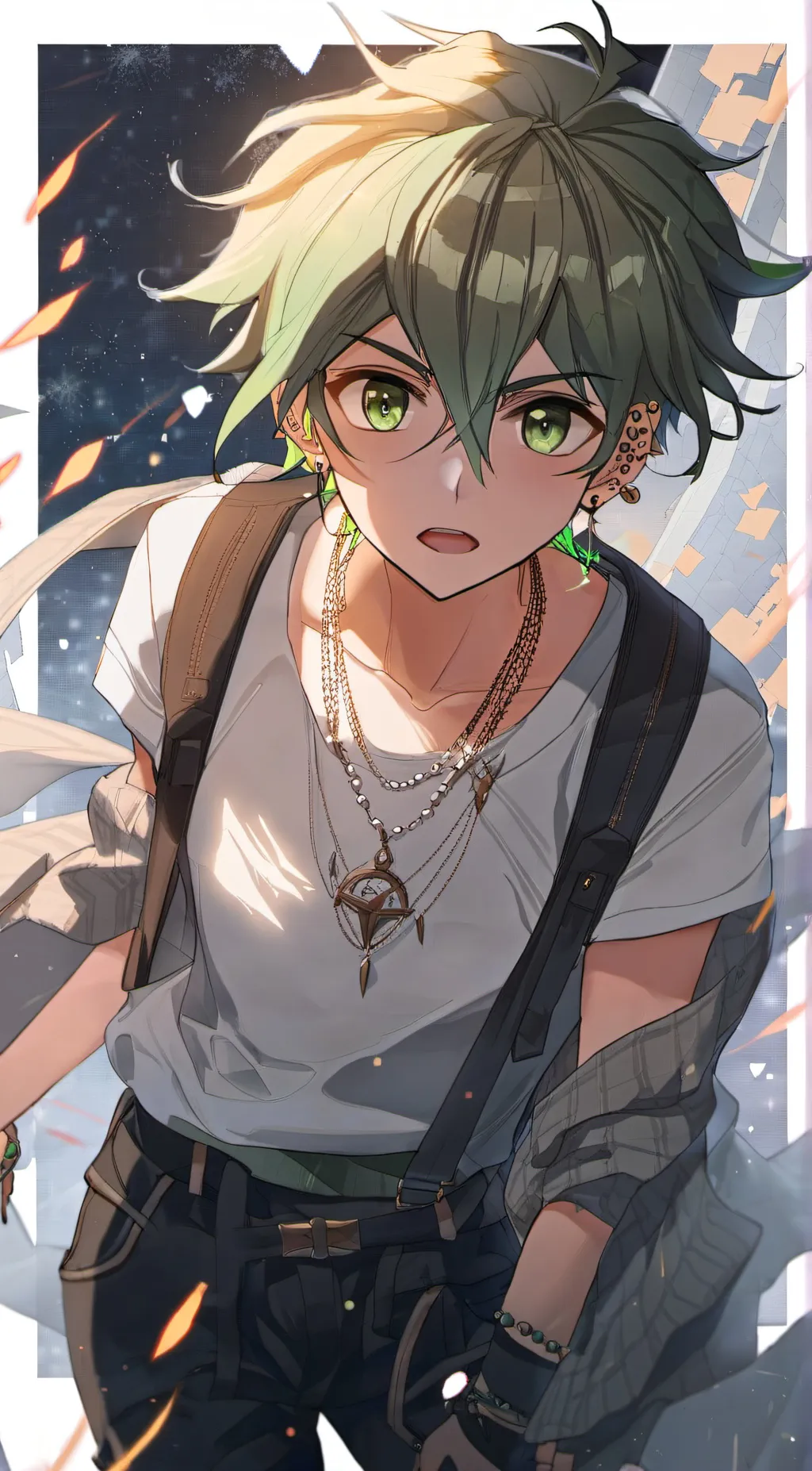 ai character: rantaro background