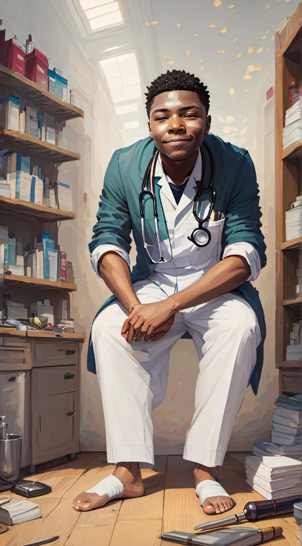 ai character: Kelly Margaret  background