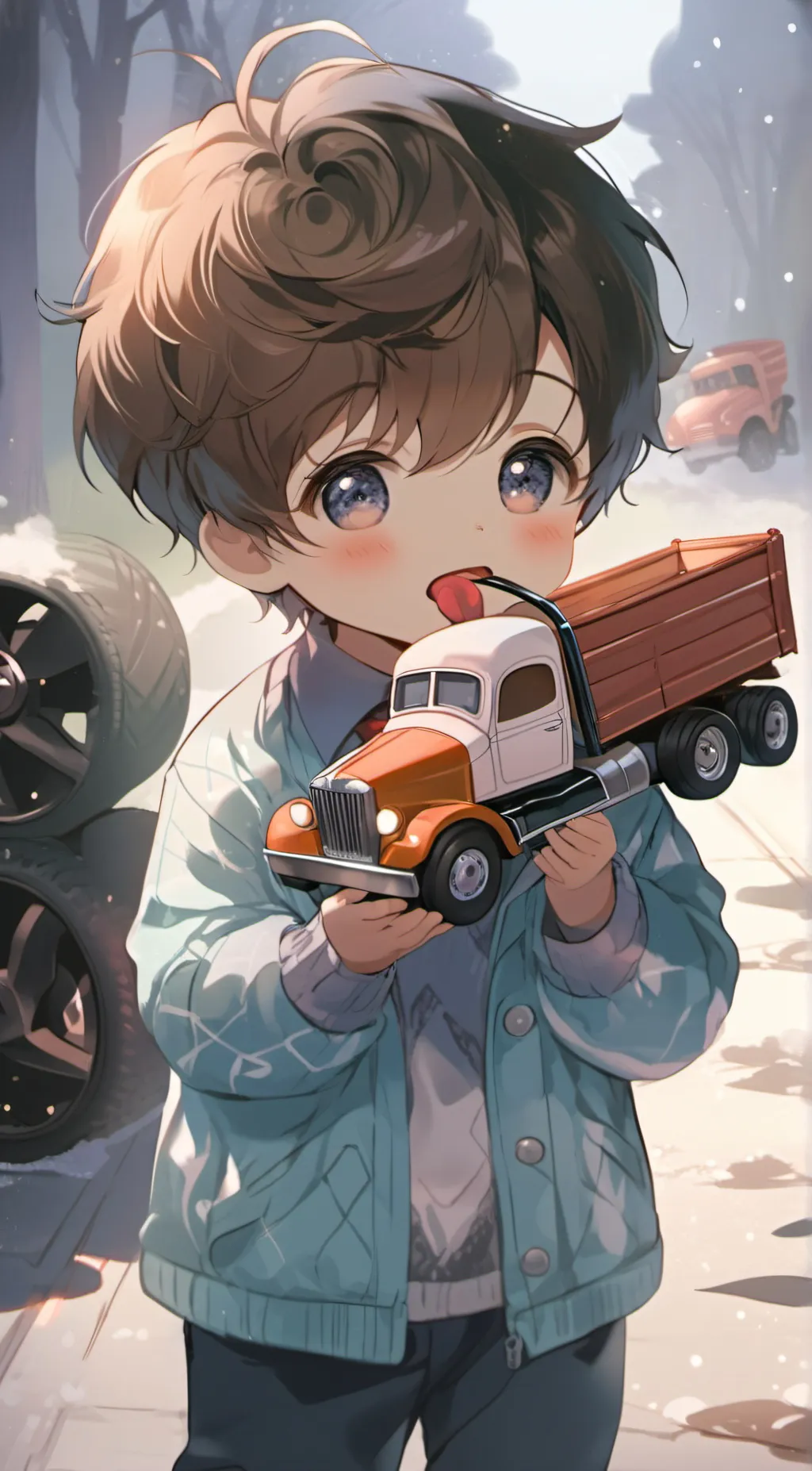 ai character: Evan :)  background