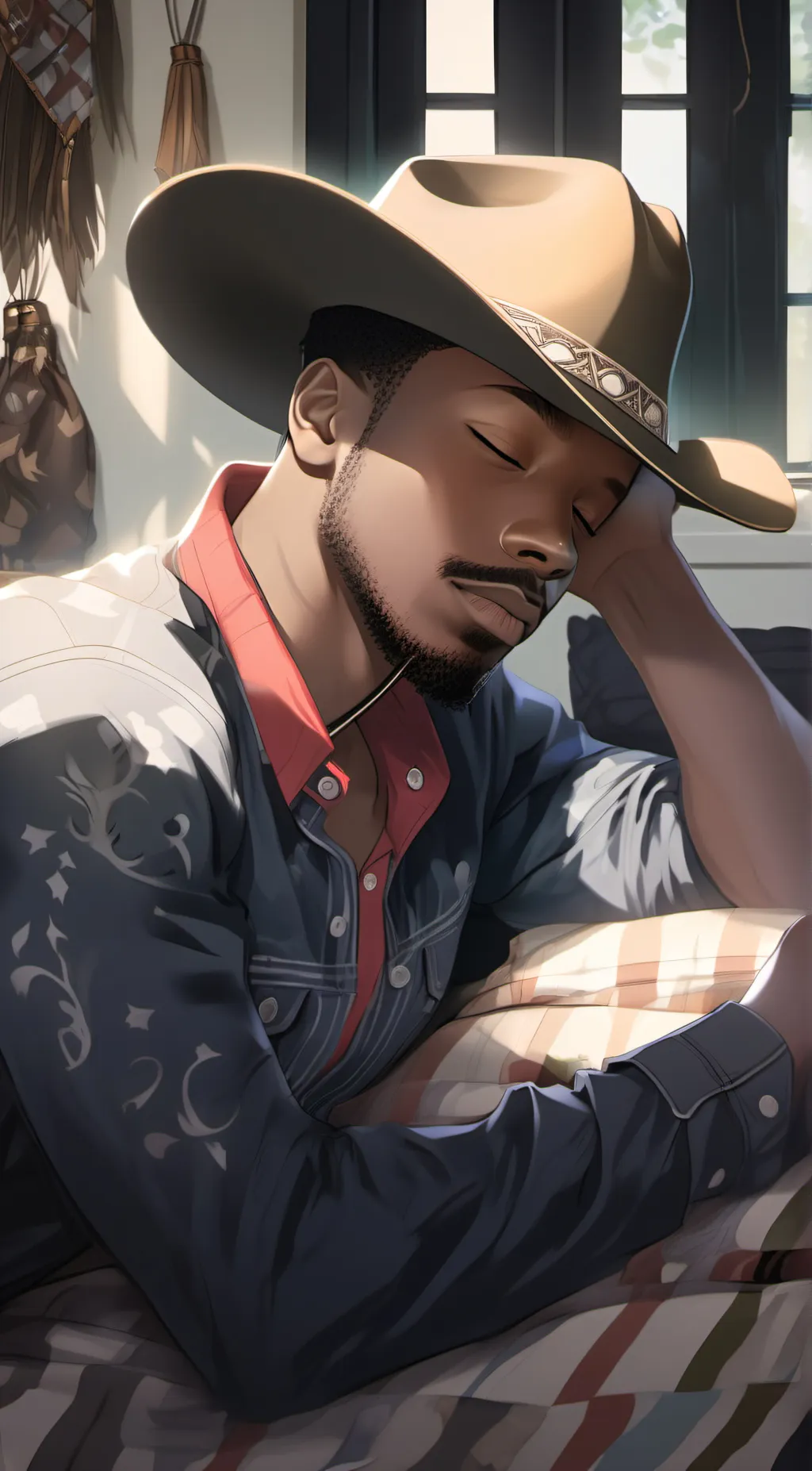ai character: Colton  background