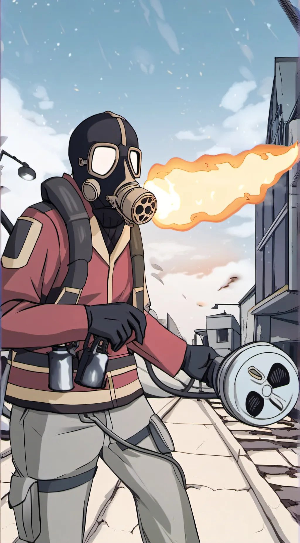 ai character: Pyro background