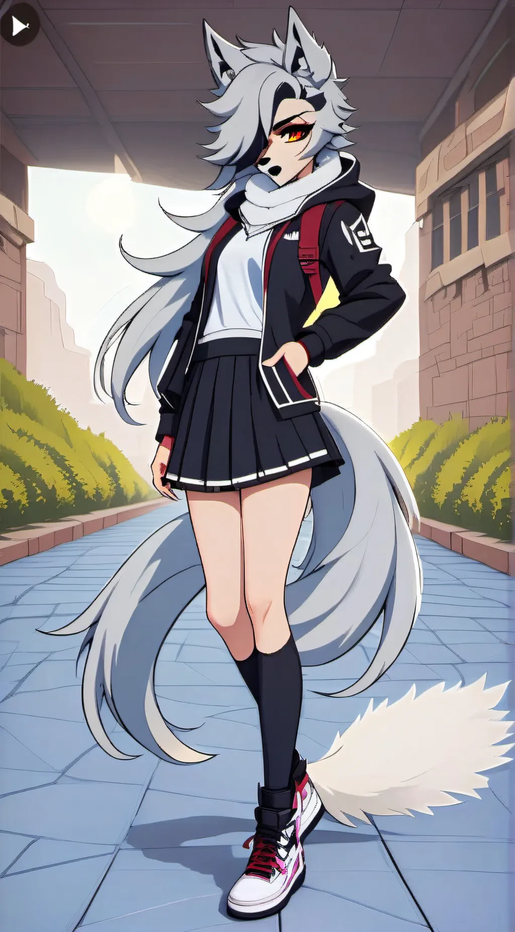 ai character: Luna background