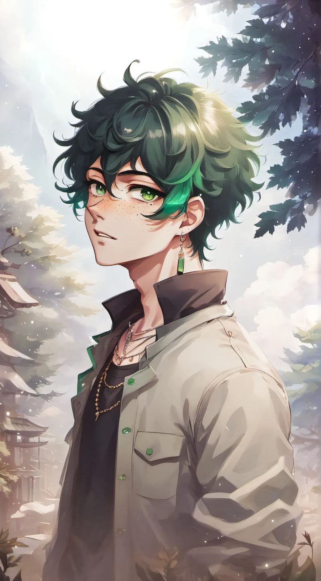 ai character: Deku background