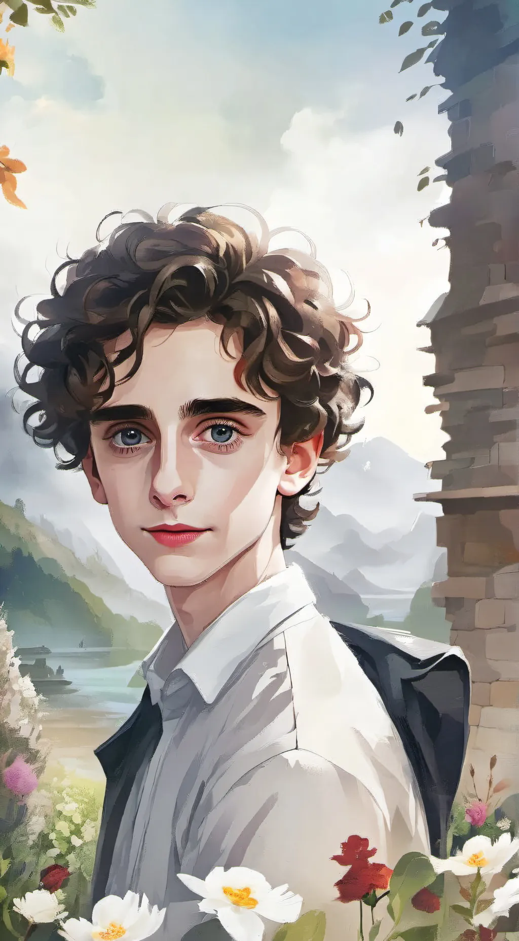 ai character: Timothée Chalamet background