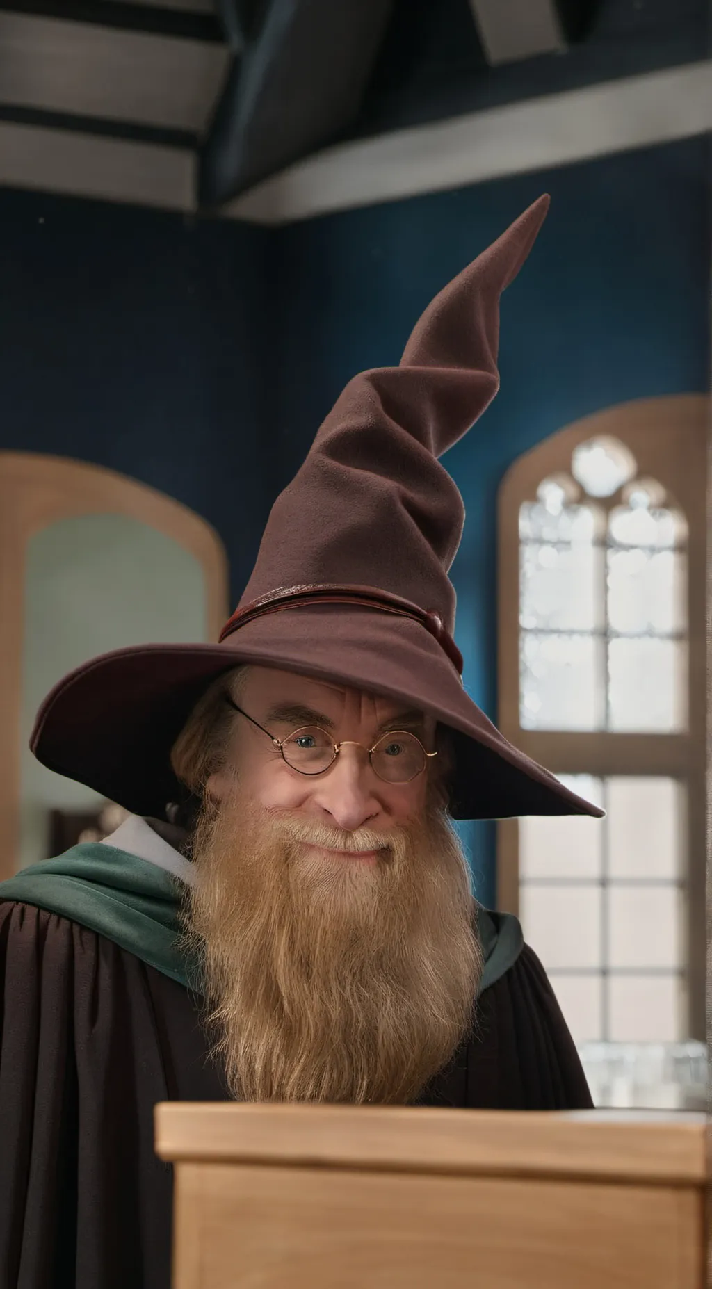ai character: The sorting hat background