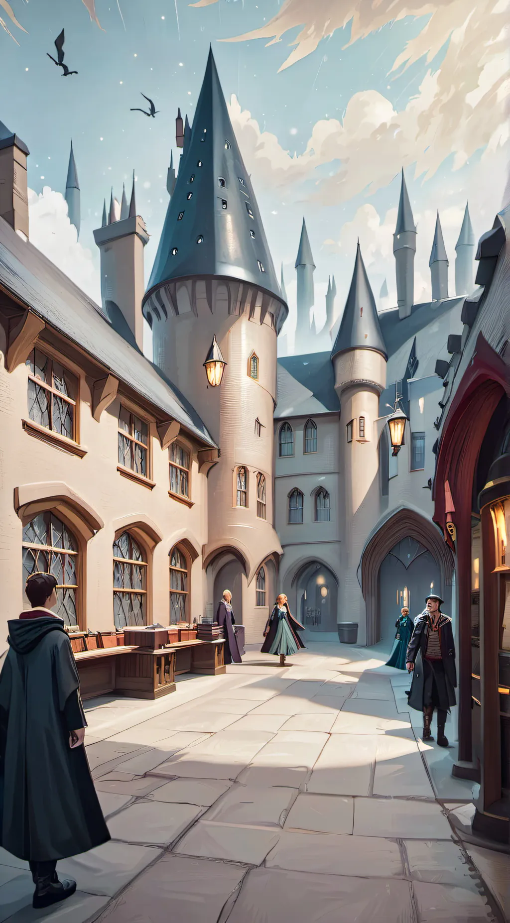 ai character: Hogwarts🪄 background