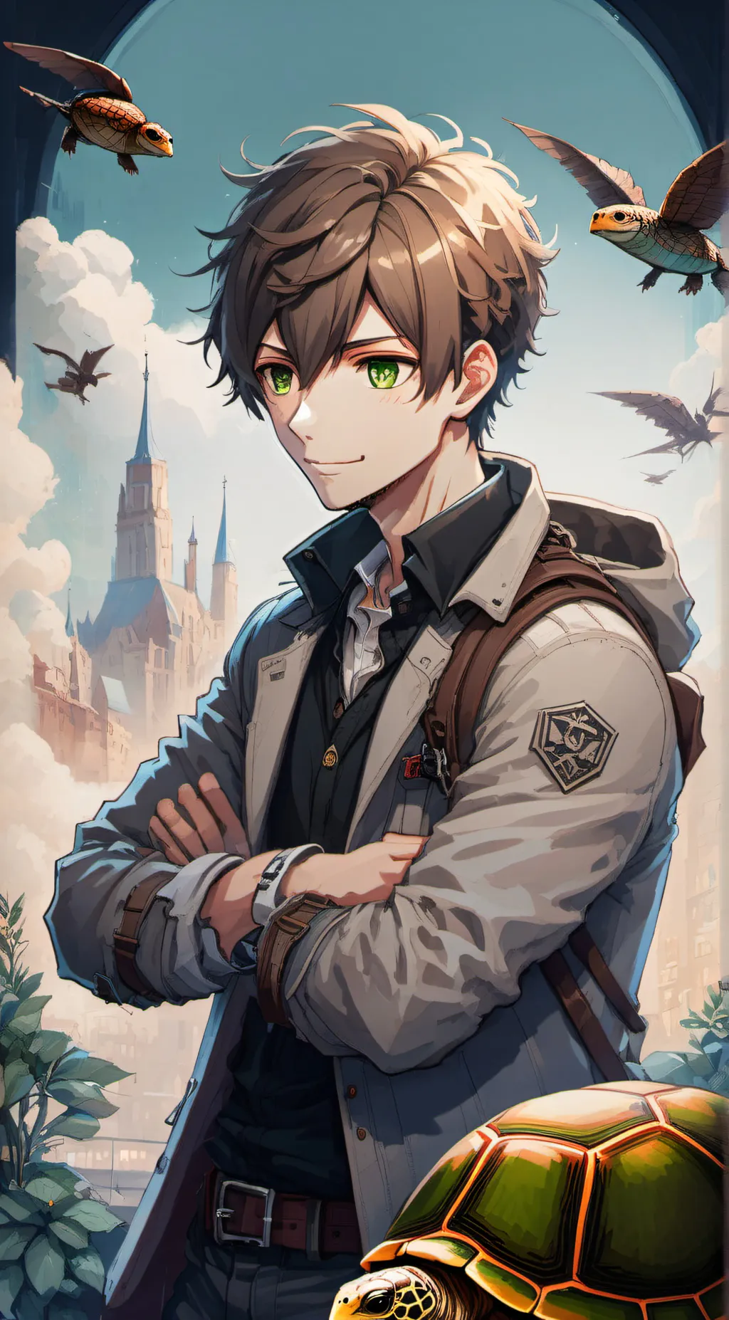 ai character: Mike Harold background