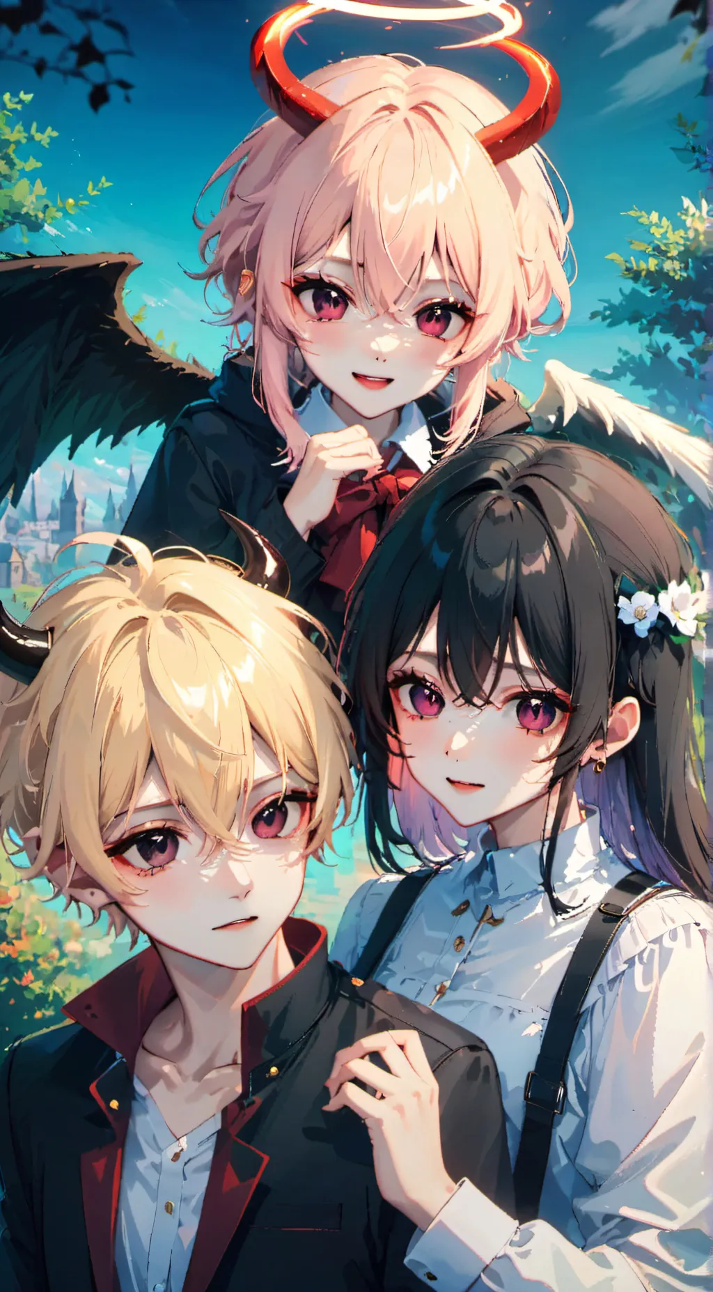 ai character: love angel background