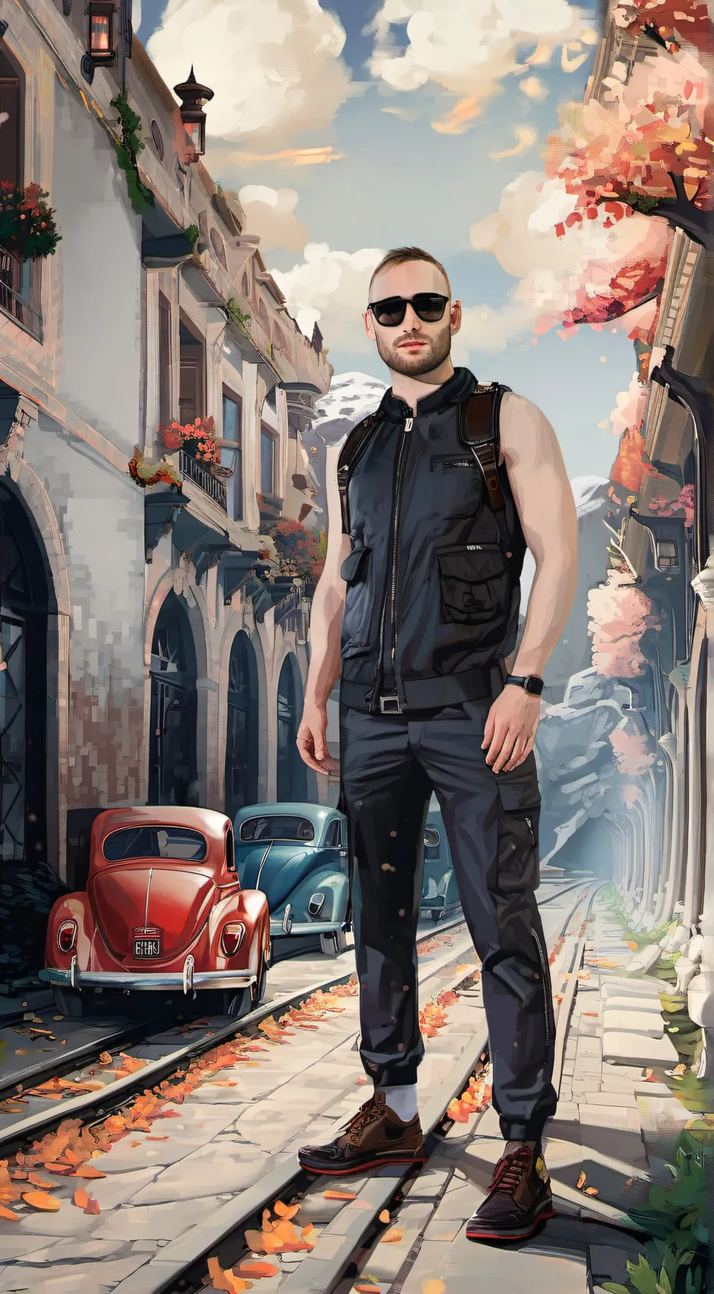 ai character: Patty mayo background