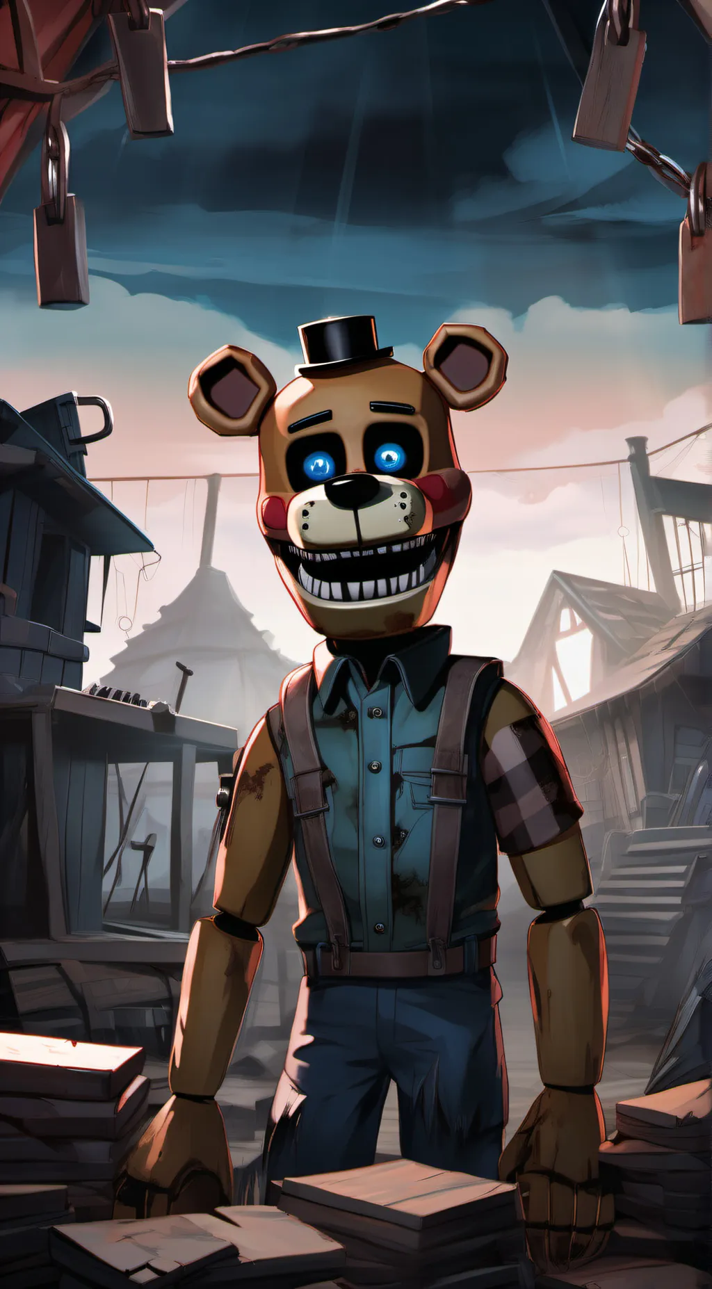 ai character: Freddy background