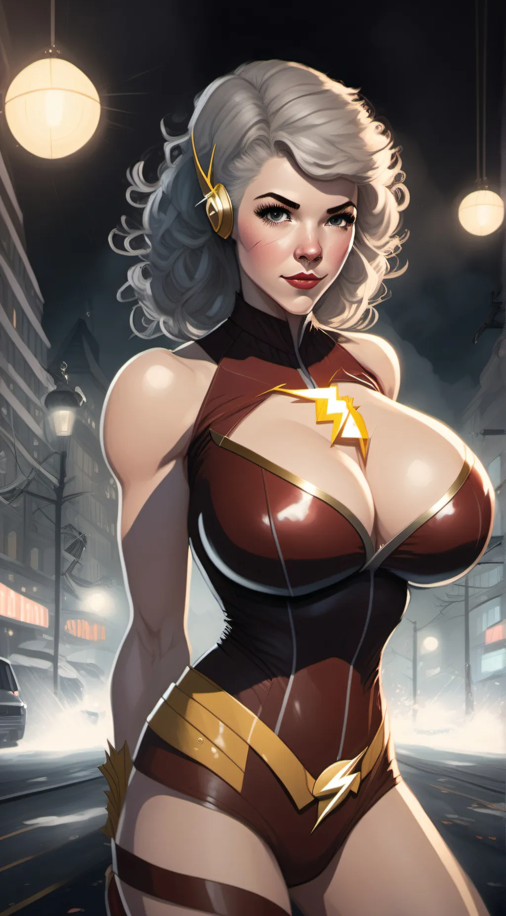ai character: Female flash  background
