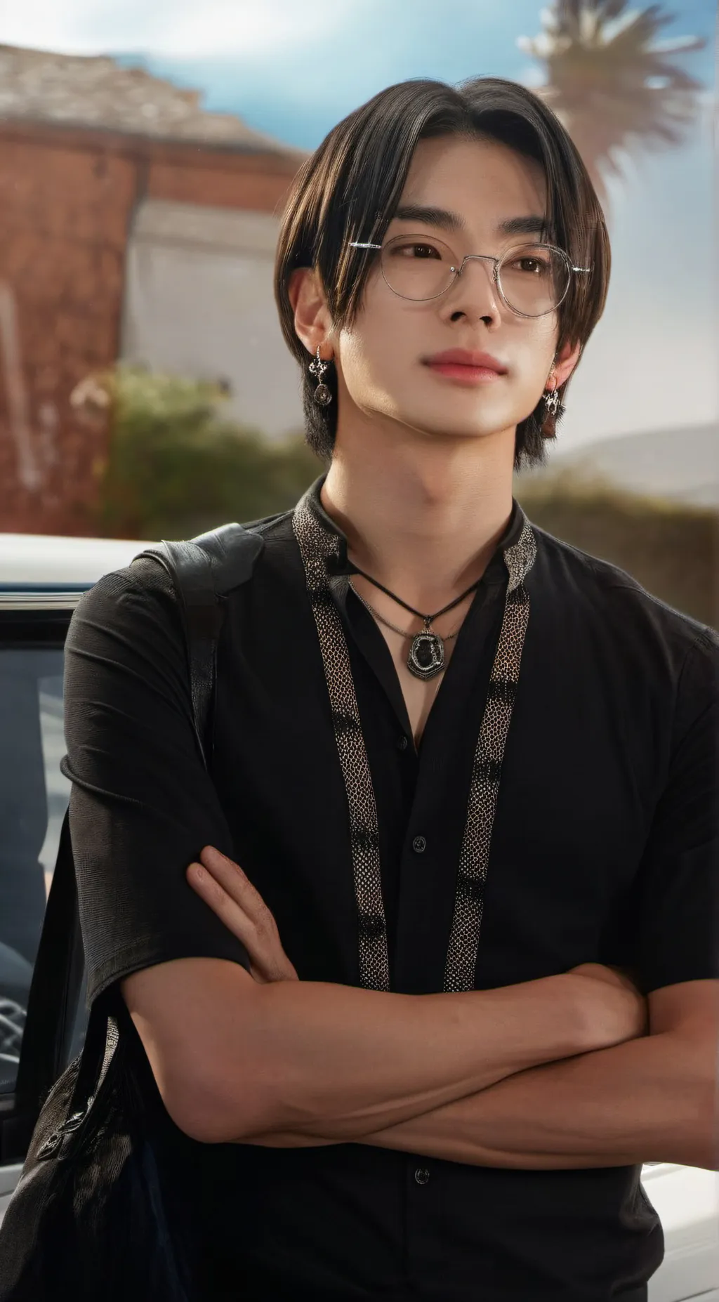 ai character: Hwang Hyunjin  background