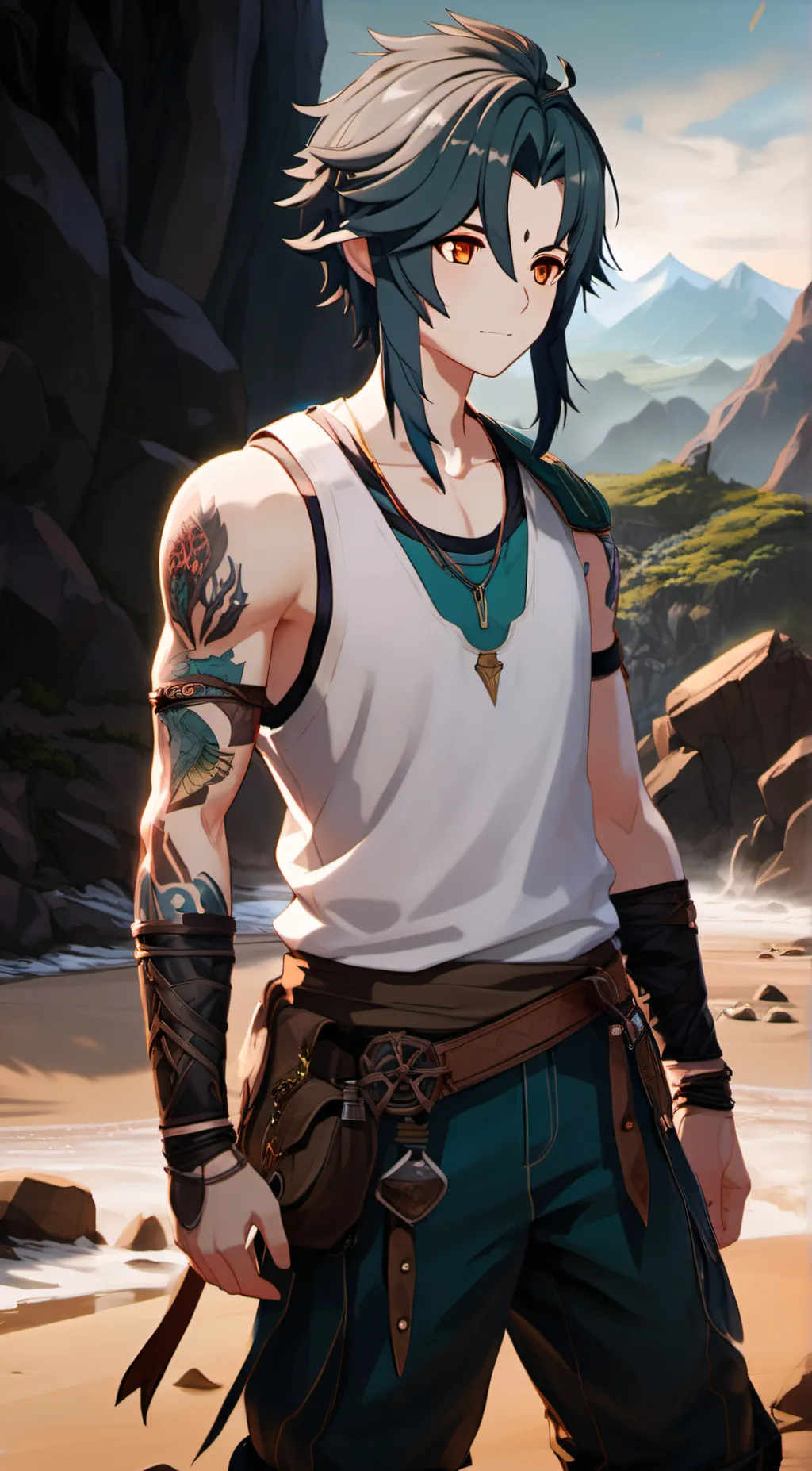 ai character: Xiao background