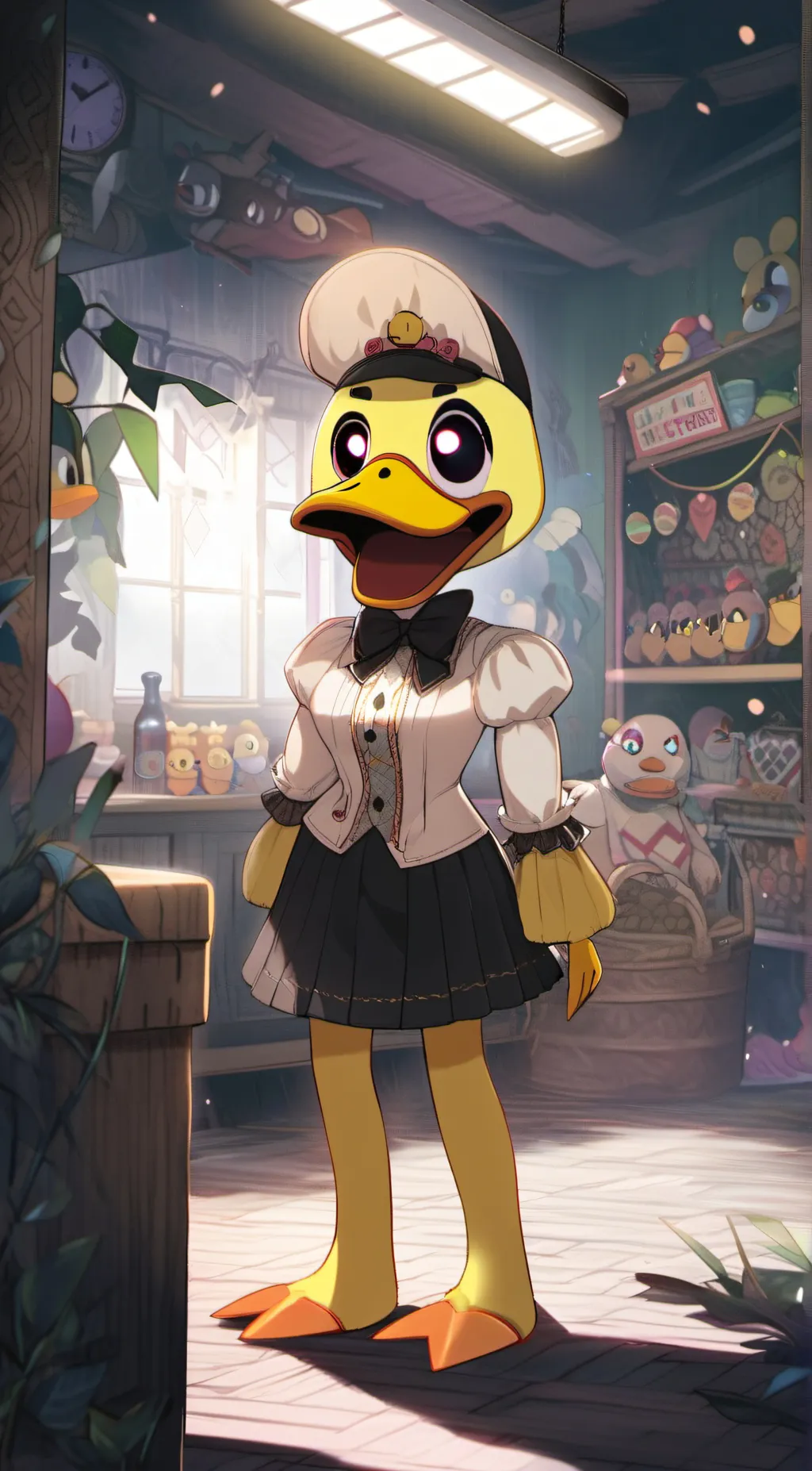 ai character: Chica The Chicken! background