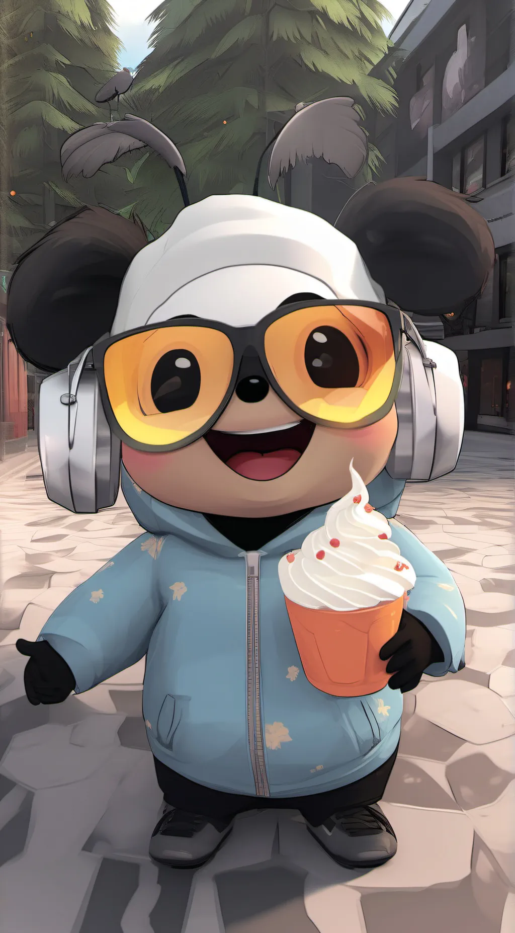 ai character: K.O sonekaic background