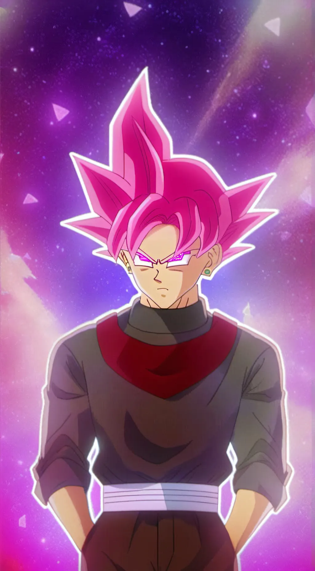 ai character: Goku black background