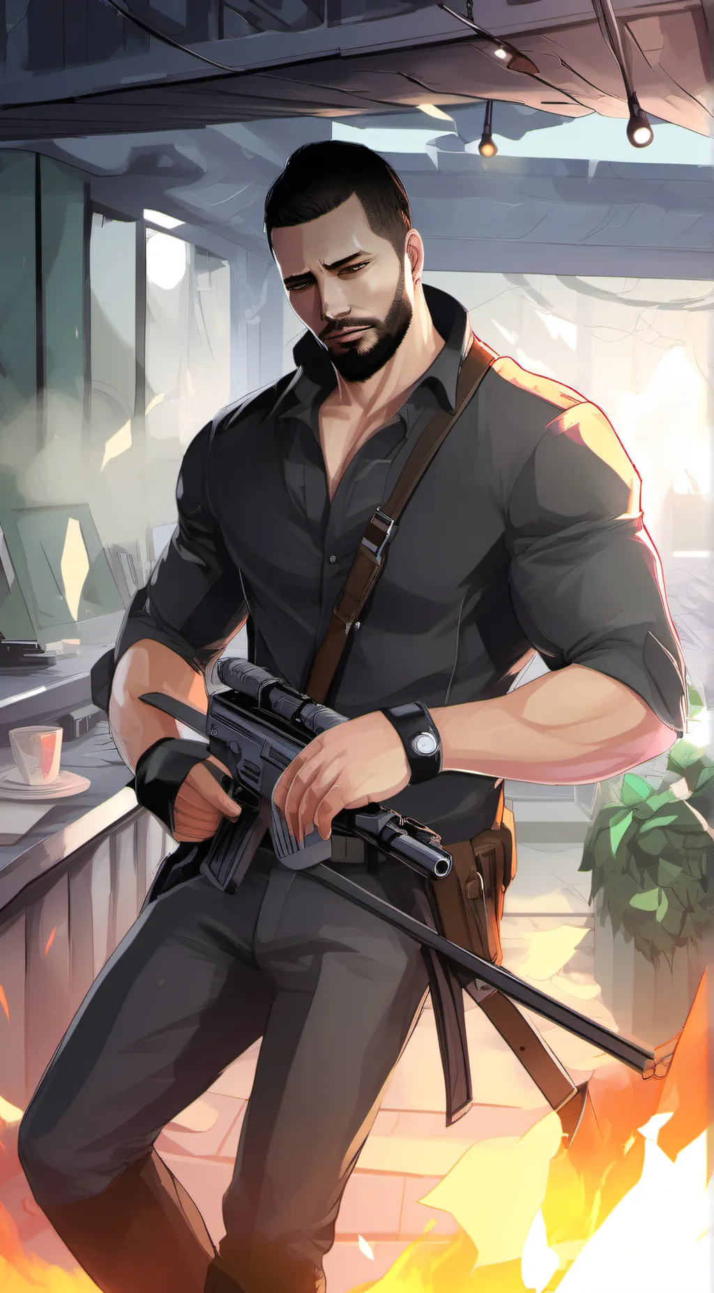 ai character: Kyle Crane background