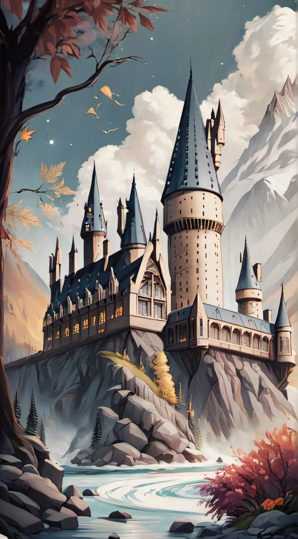 ai character: Hogwarts background