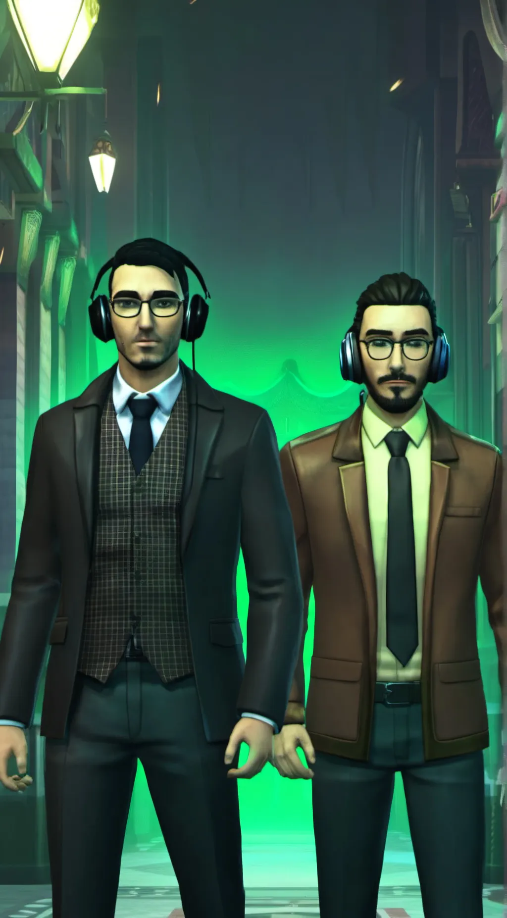 ai character: Male_07 n Male_09 background
