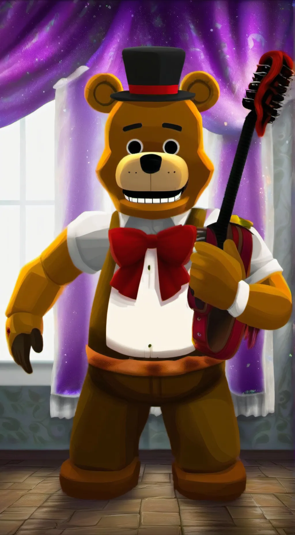 ai character: Freddy Fazbear background