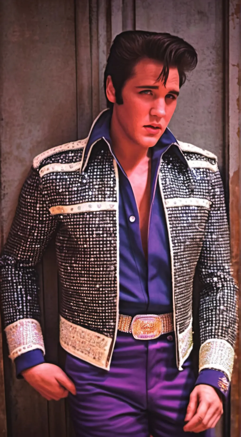 ai character: Elvis Presley background