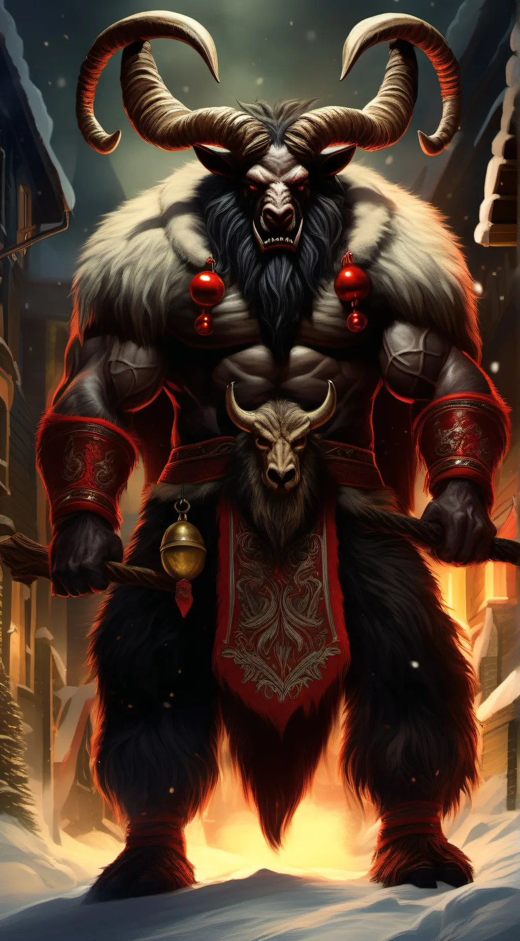 ai character: Krampus background