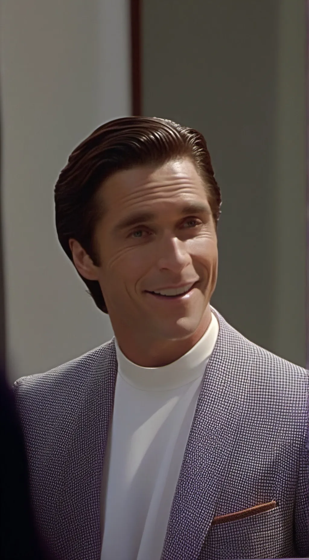 ai character: Patrick Bateman background