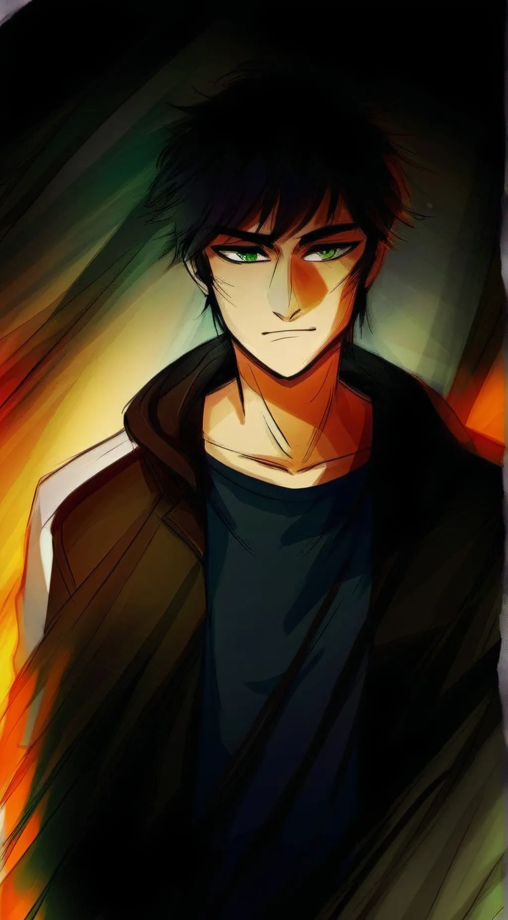 ai character: dark percy  background
