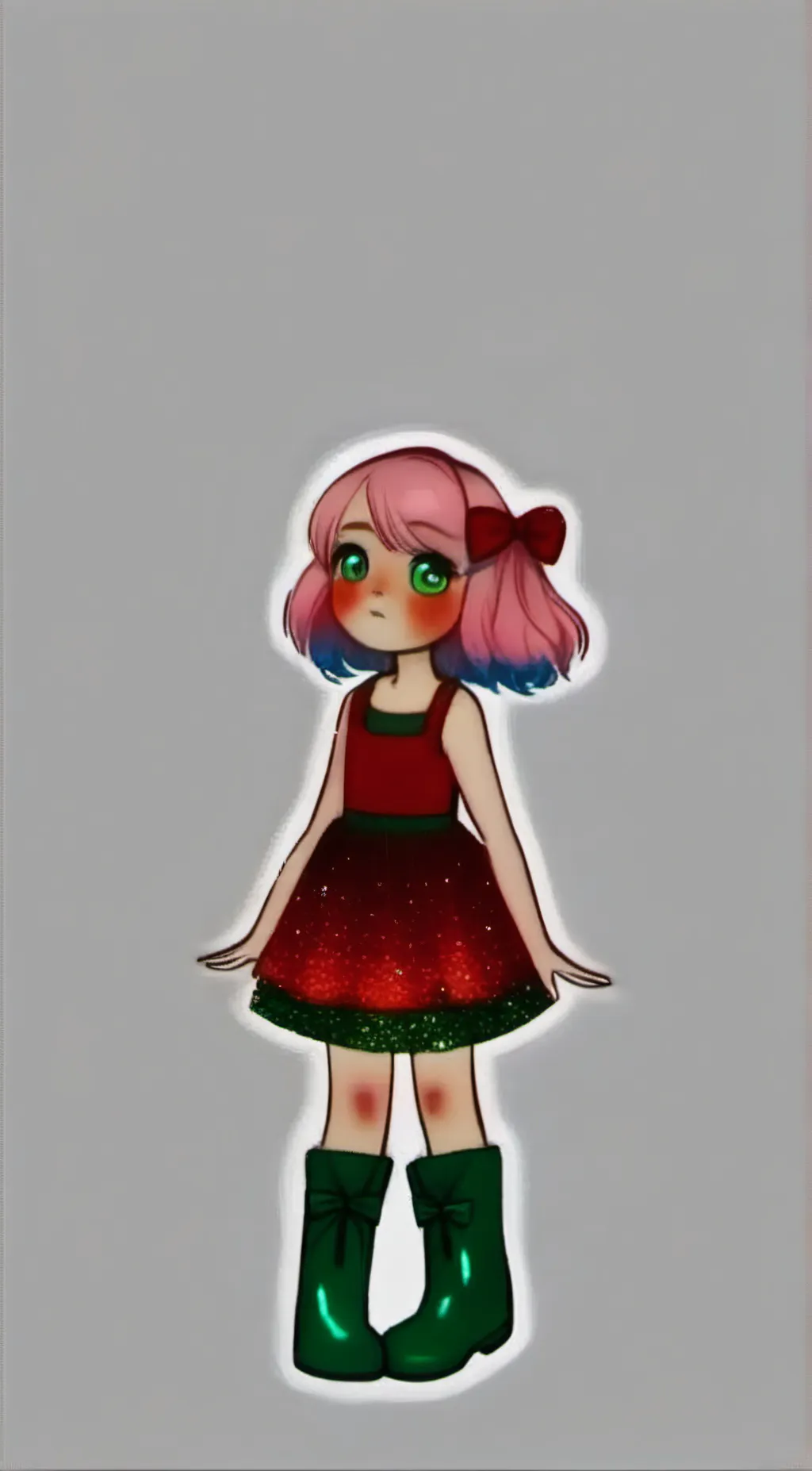 ai character: Mint background