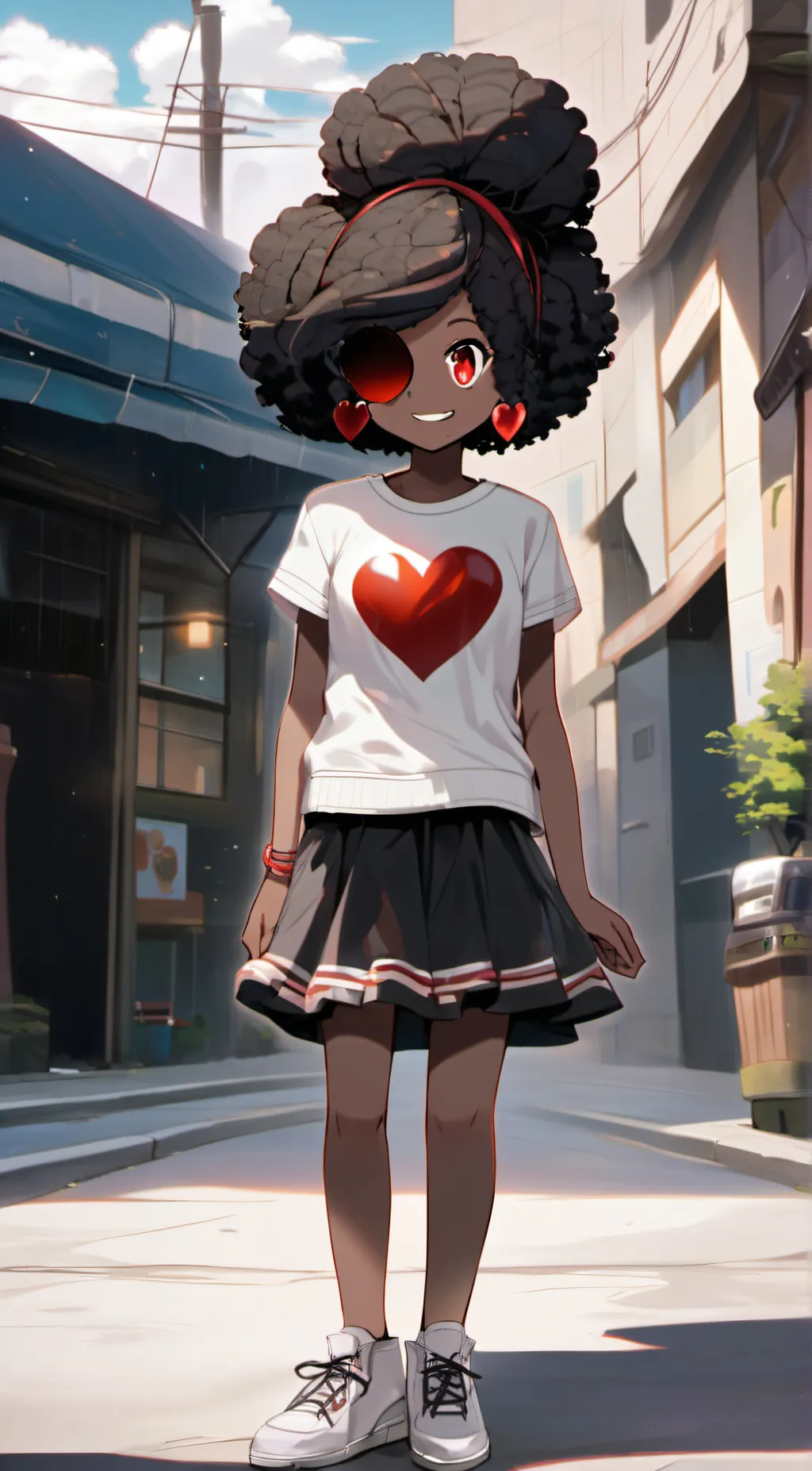 ai character: Ruby! background