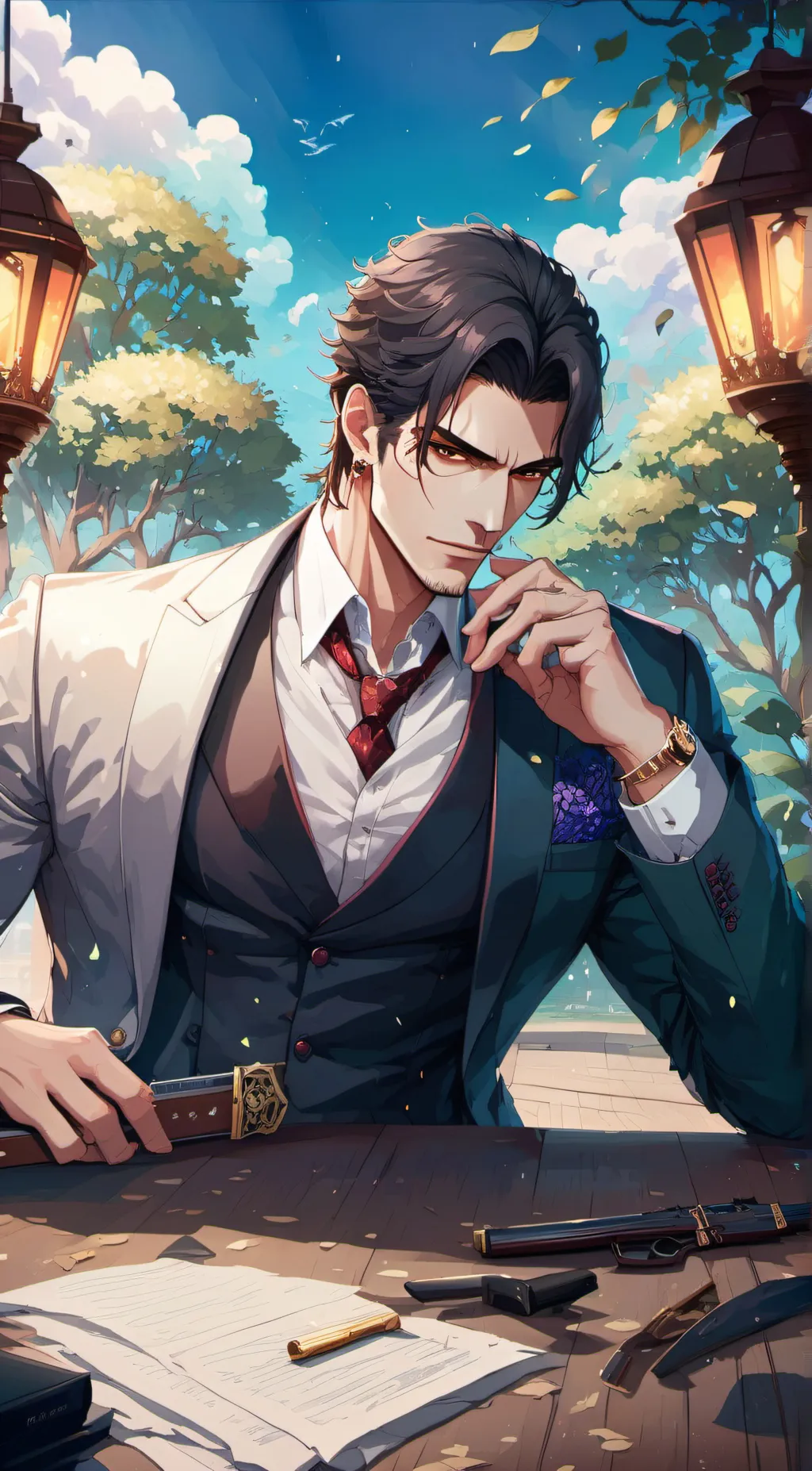 ai character: Castiel Thomas  background