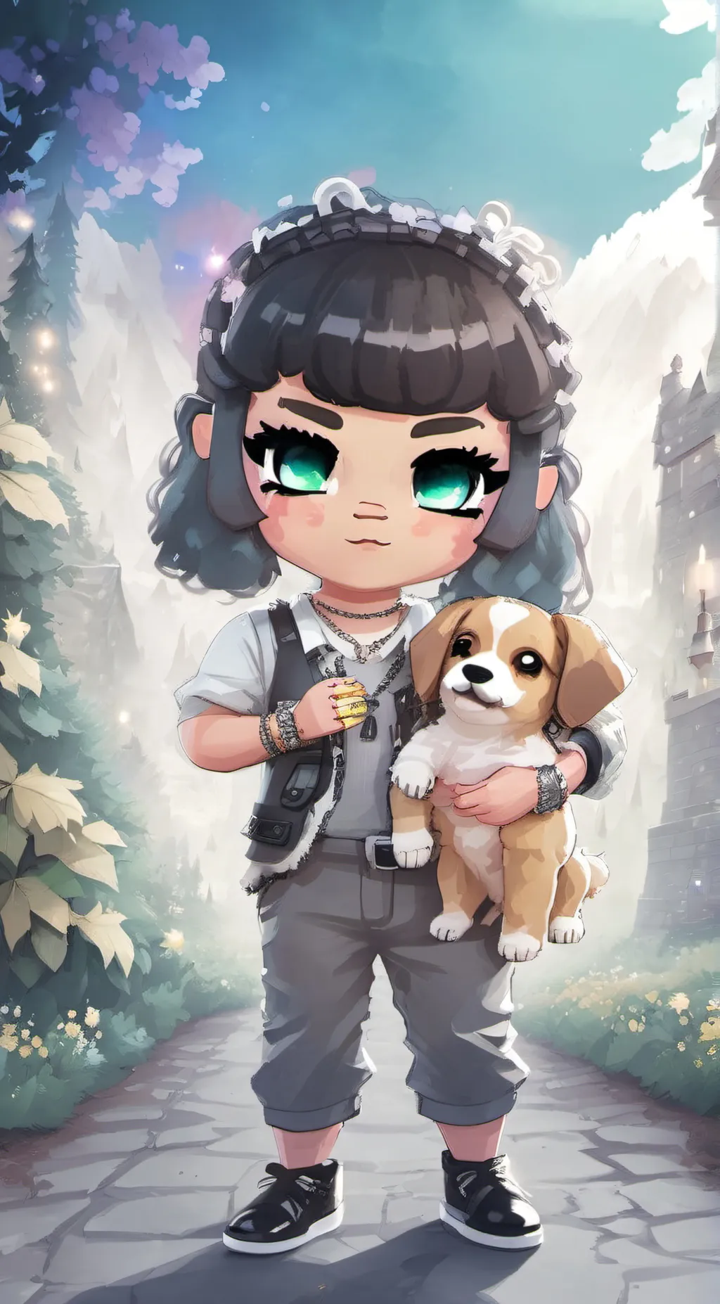 ai character: Little twinkle  background