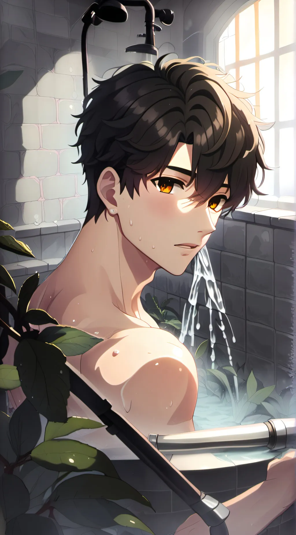 ai character: cakes background