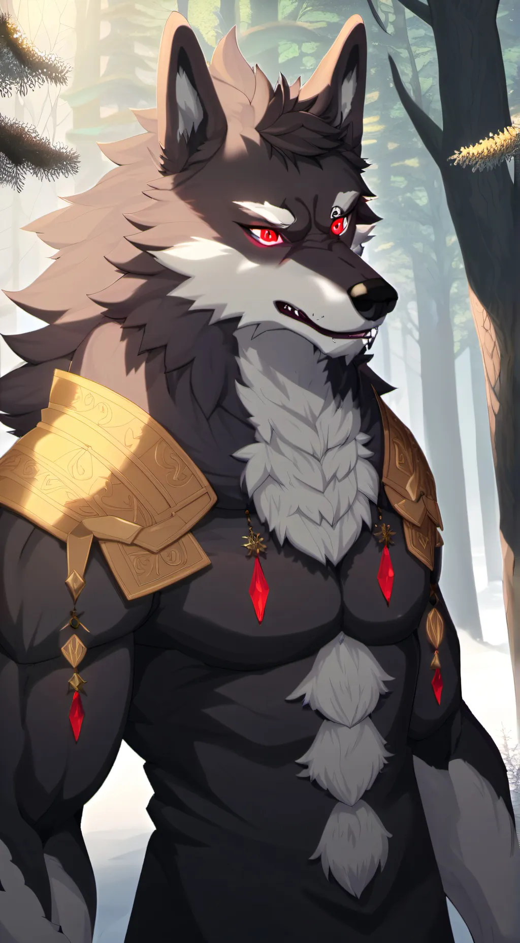 ai character: moon background
