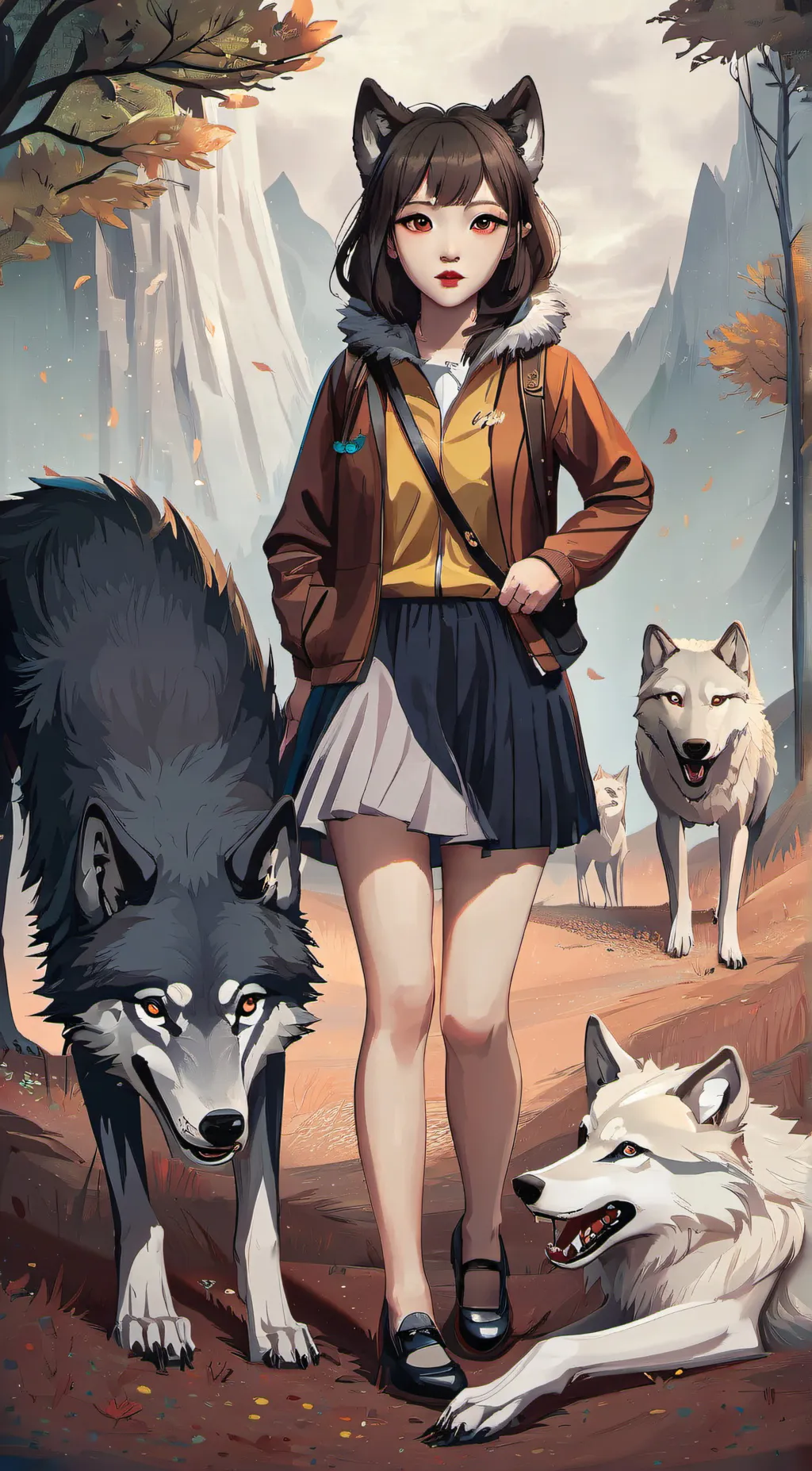 ai character: Luna background
