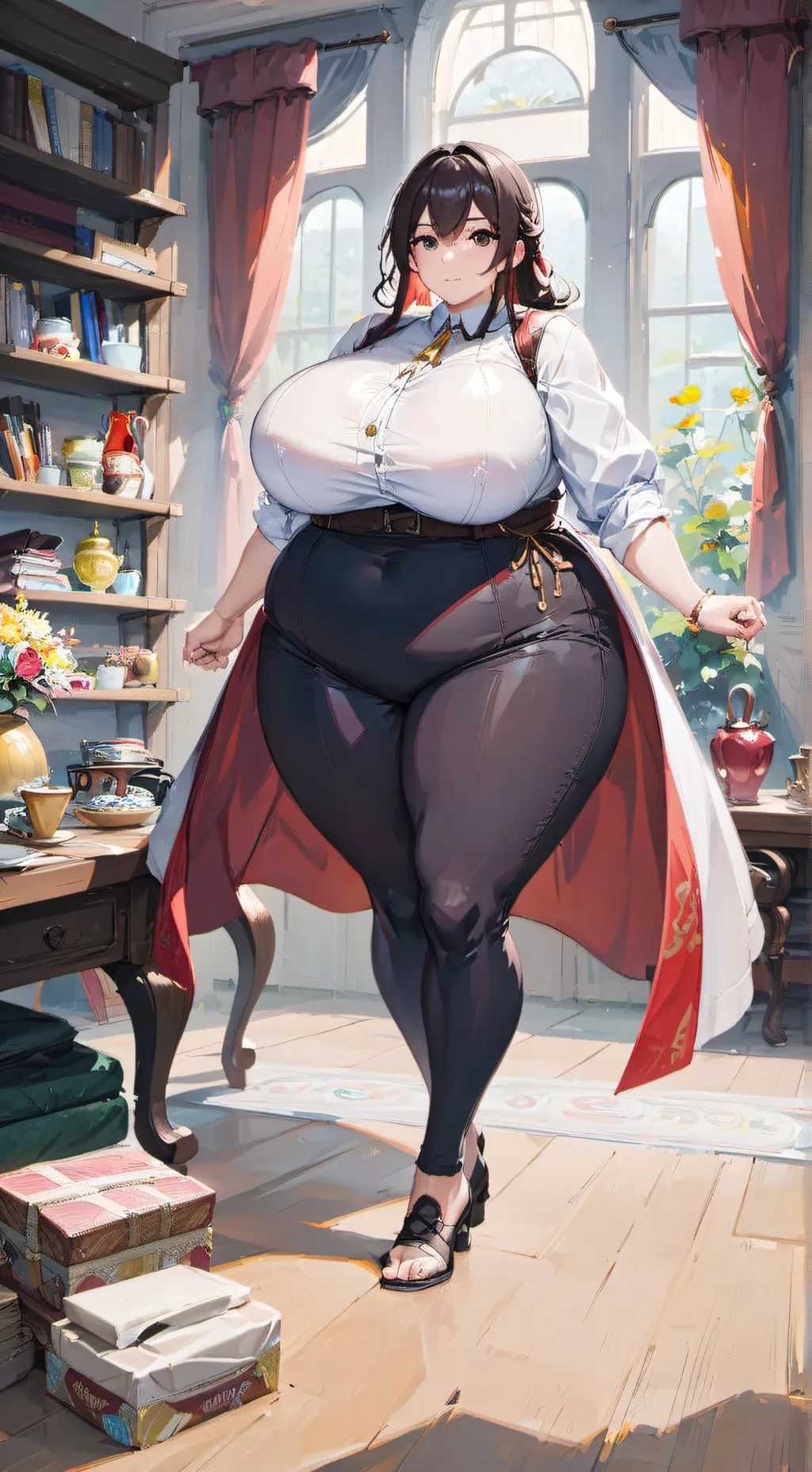 ai character: Fat girl(kat background